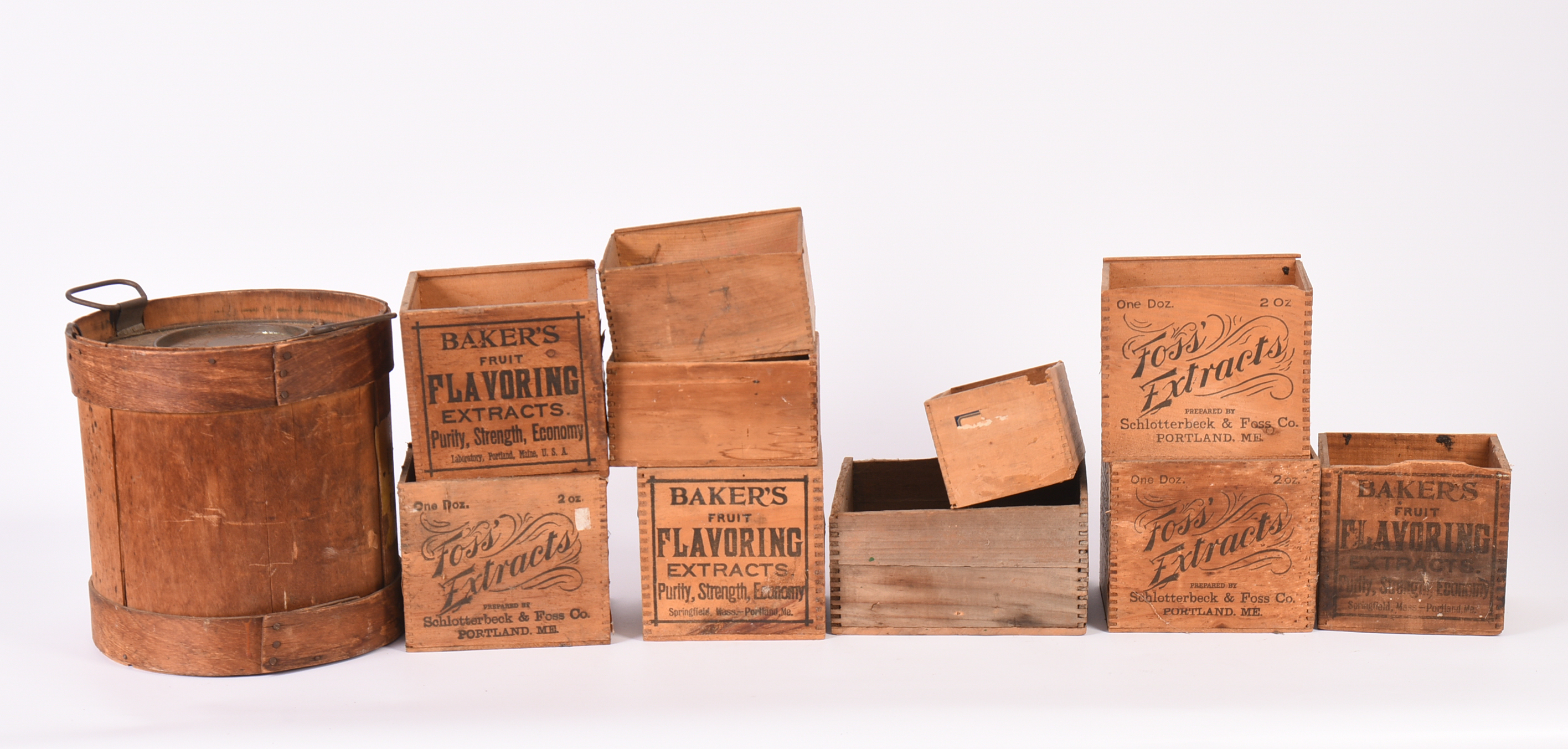 Grouping of Advertising Crates.