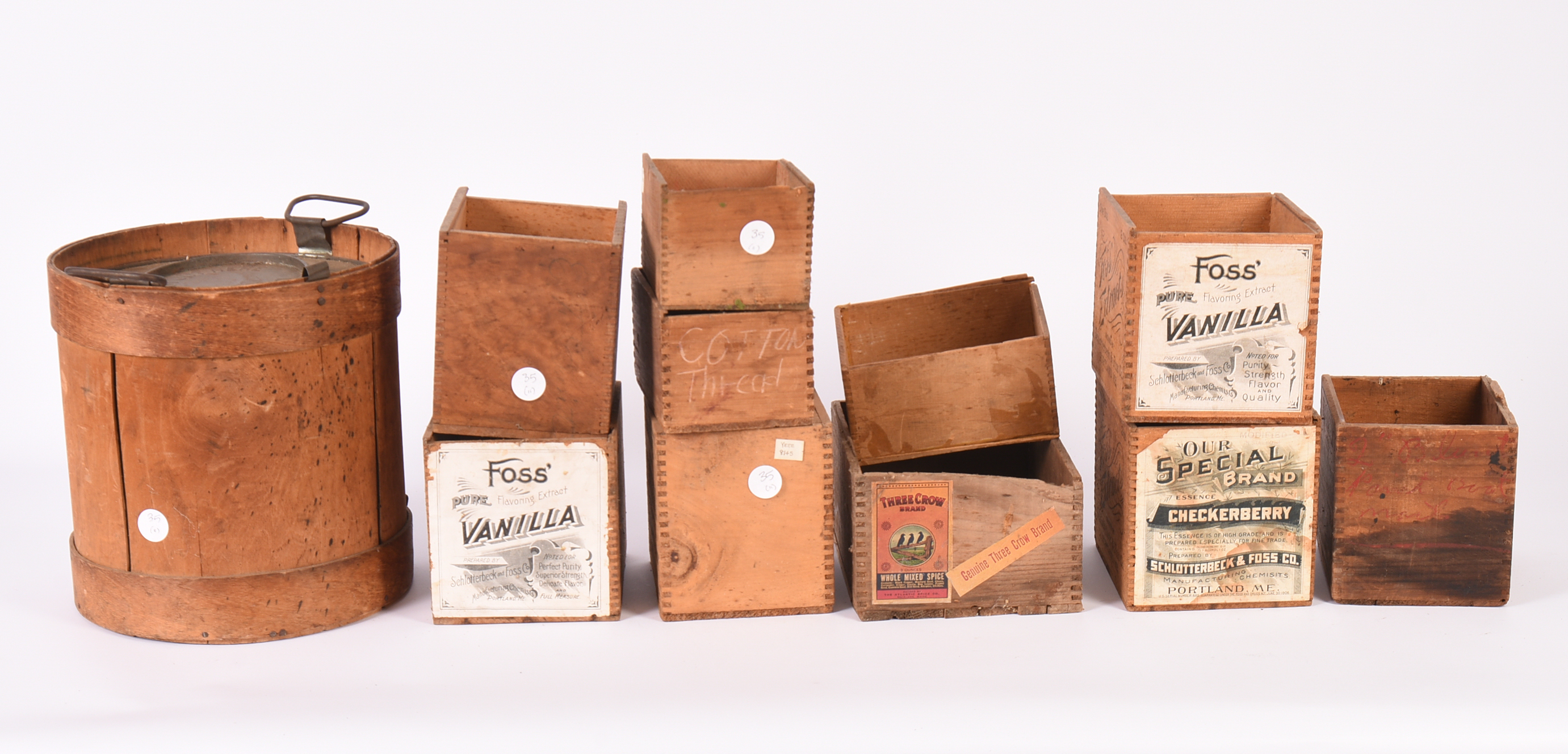 Grouping of Advertising Crates.