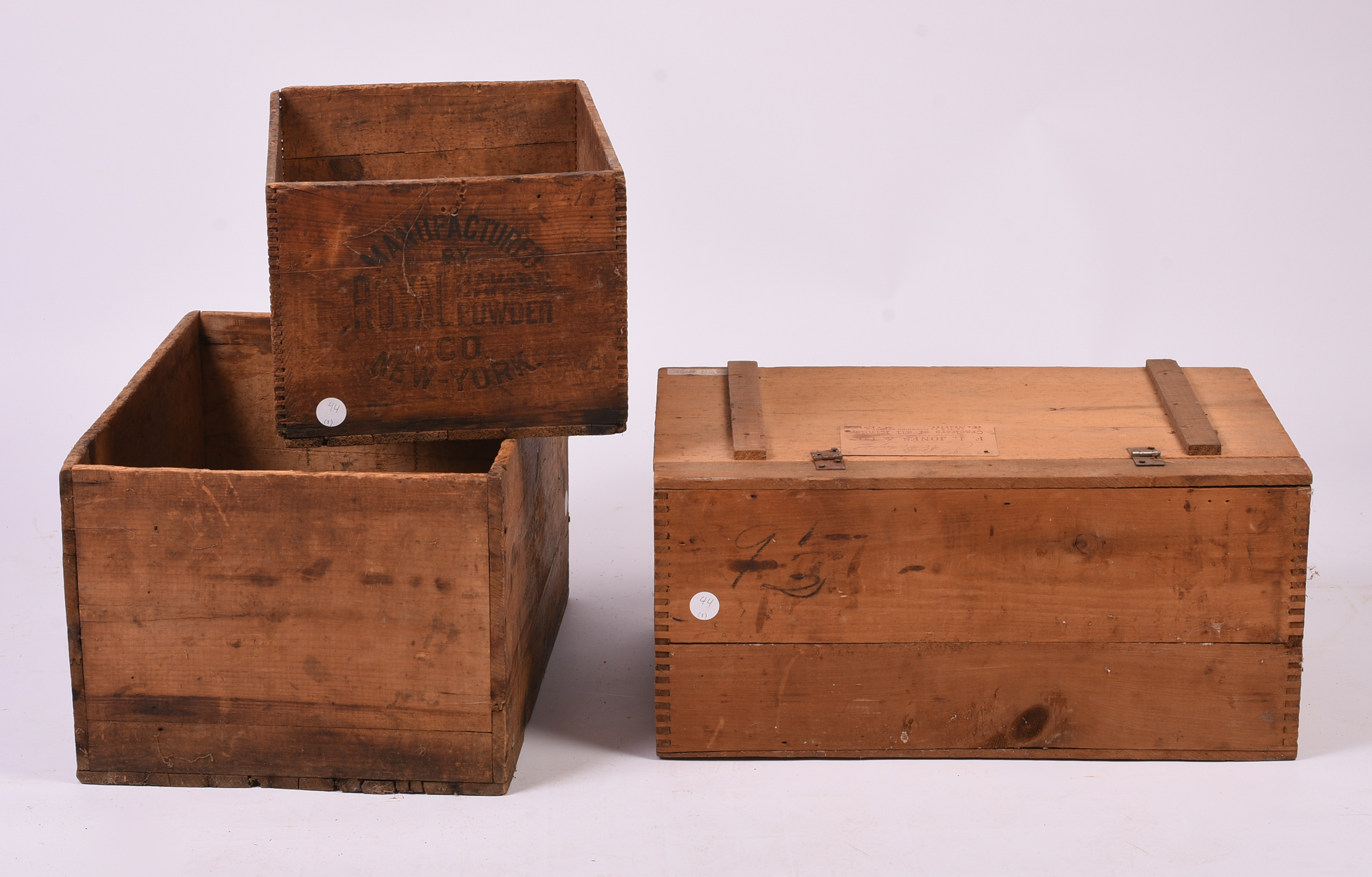 Three Advertisting Crates.