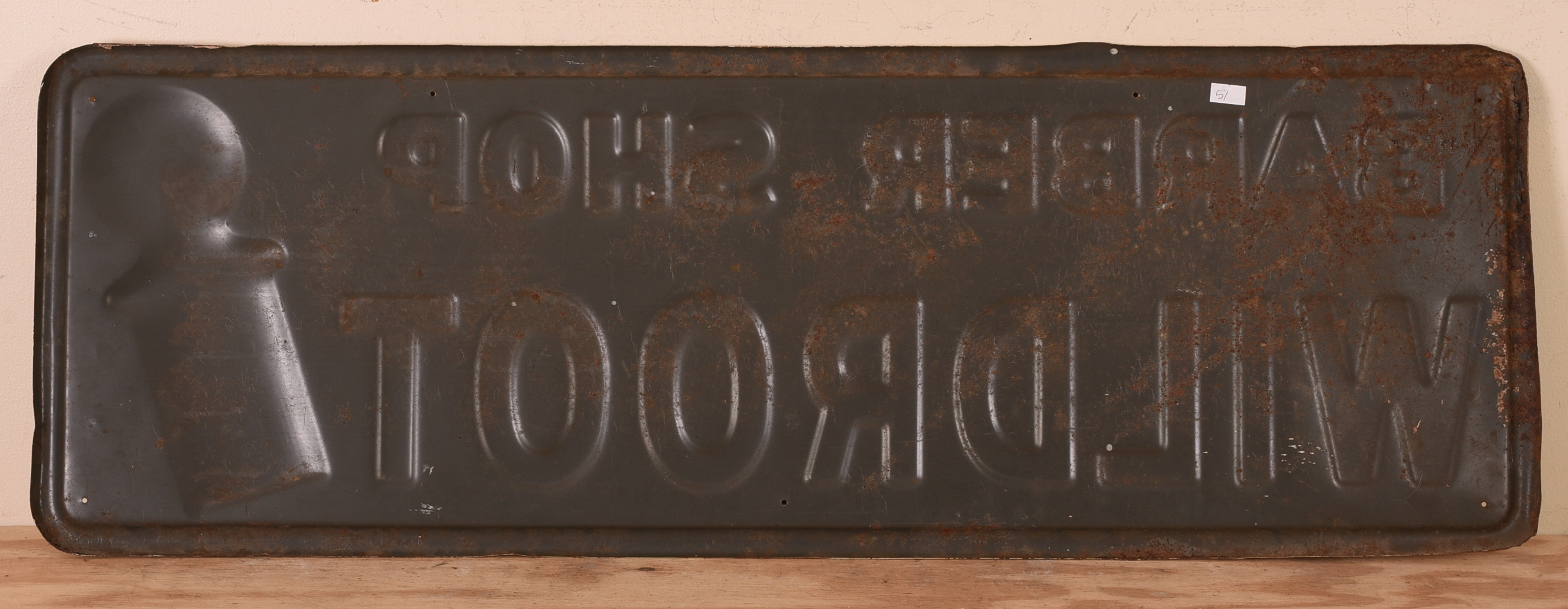 Ask for Wildroot Barber Shop Sign.