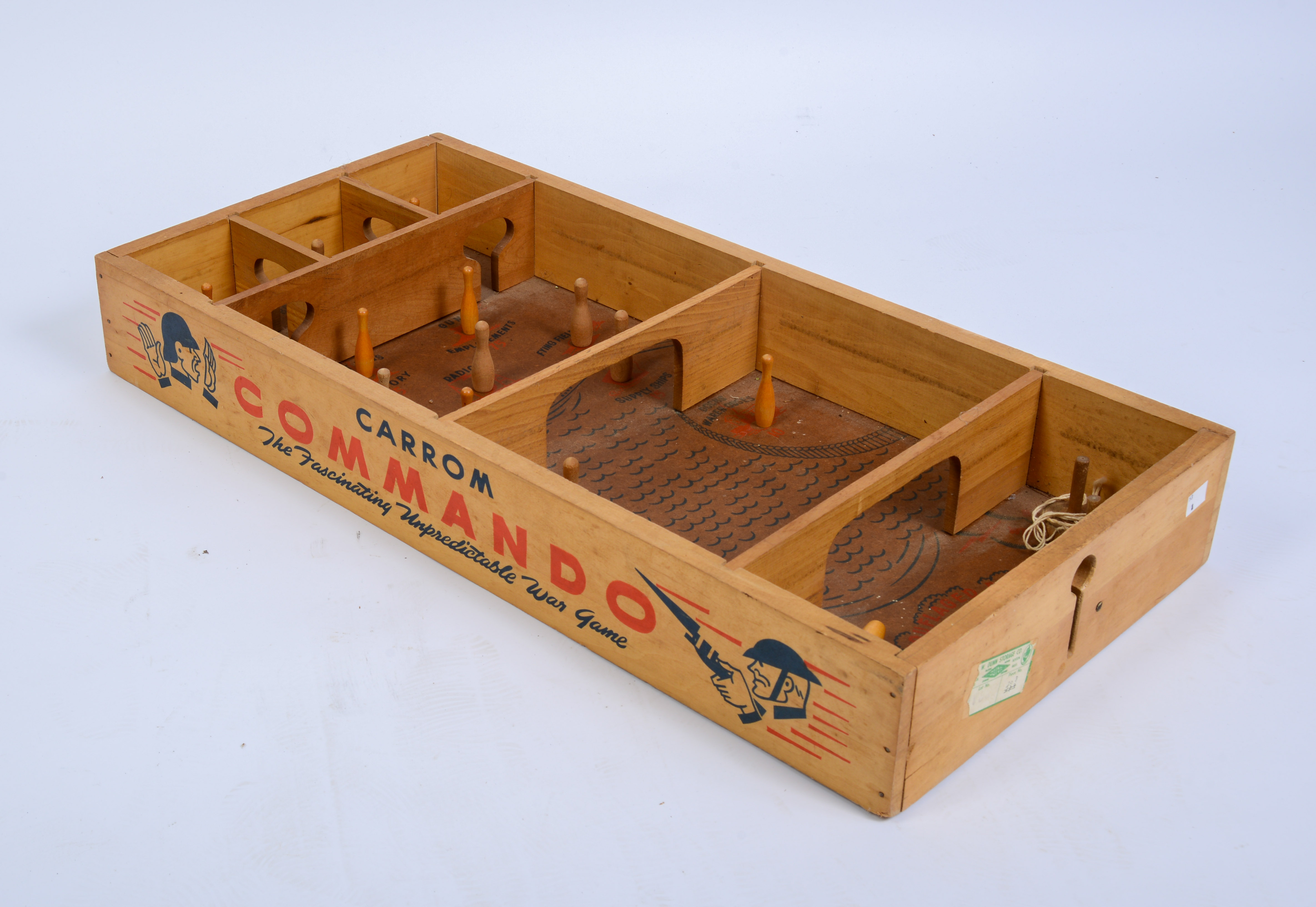 Carrom Commando Skittles Game.