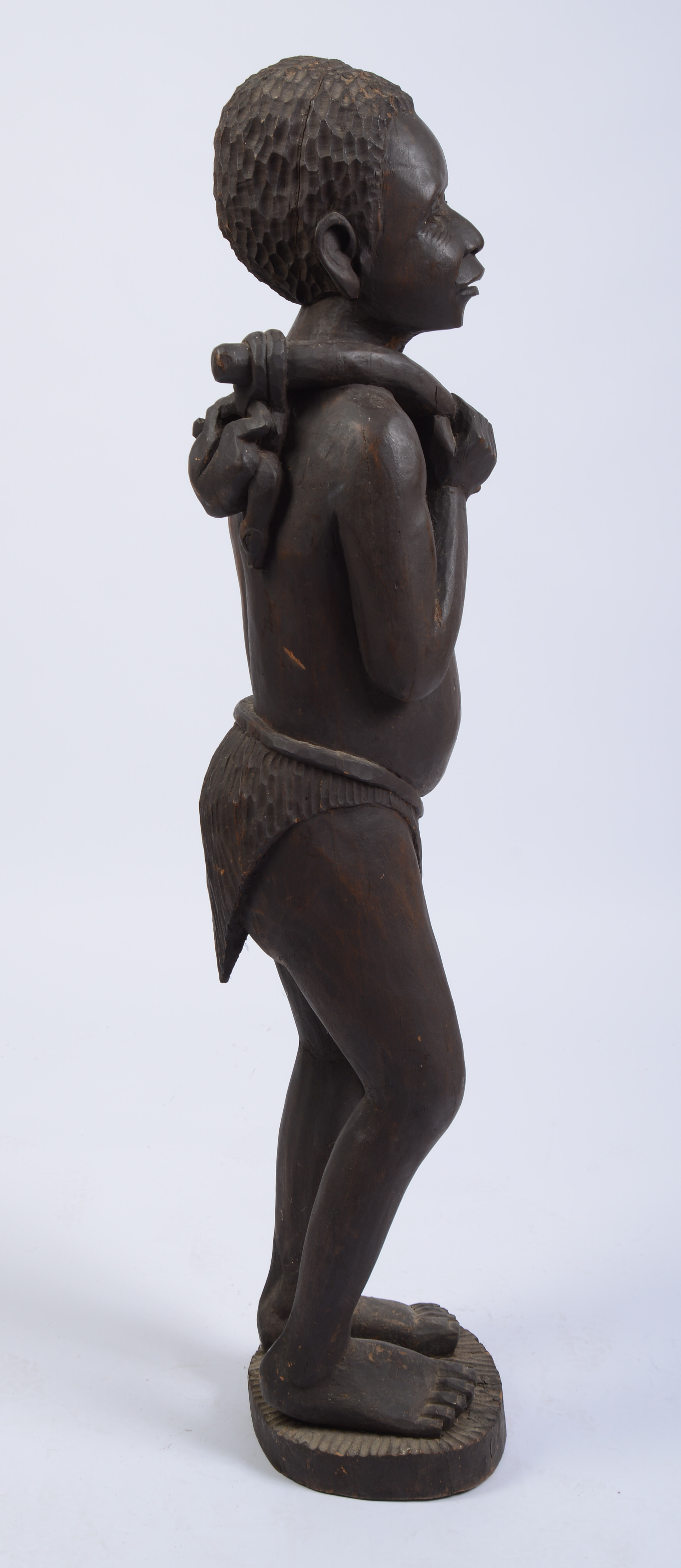 African Carved Sculpture of a Boy.