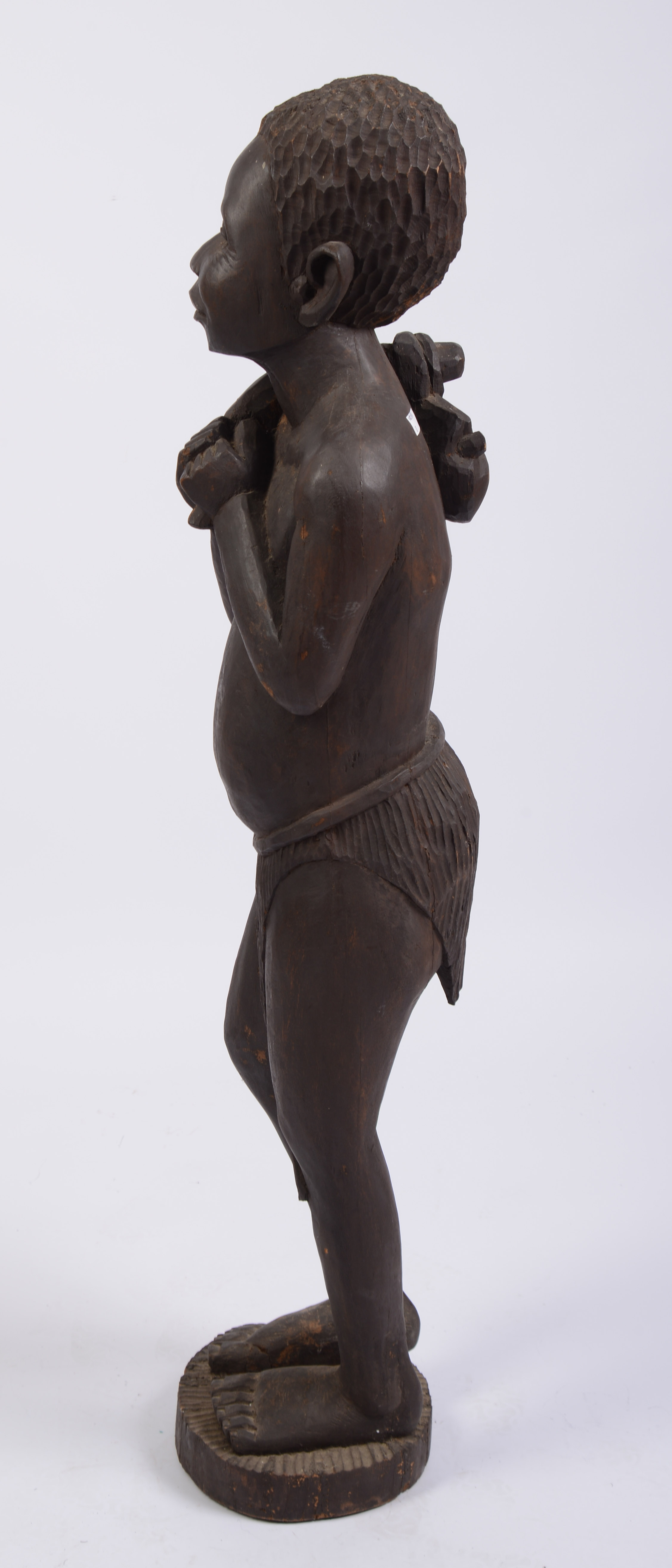 African Carved Sculpture of a Boy.