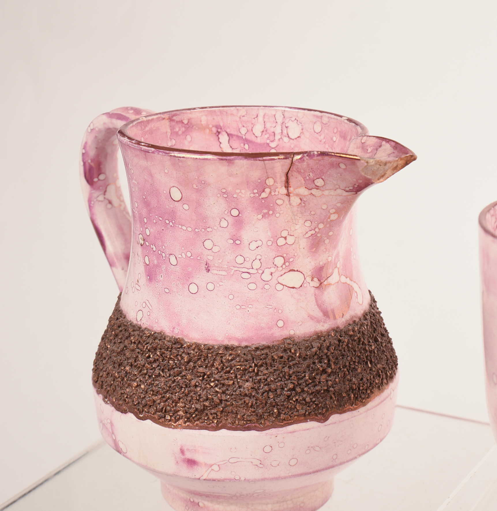 Collection of Pink Lustreware.