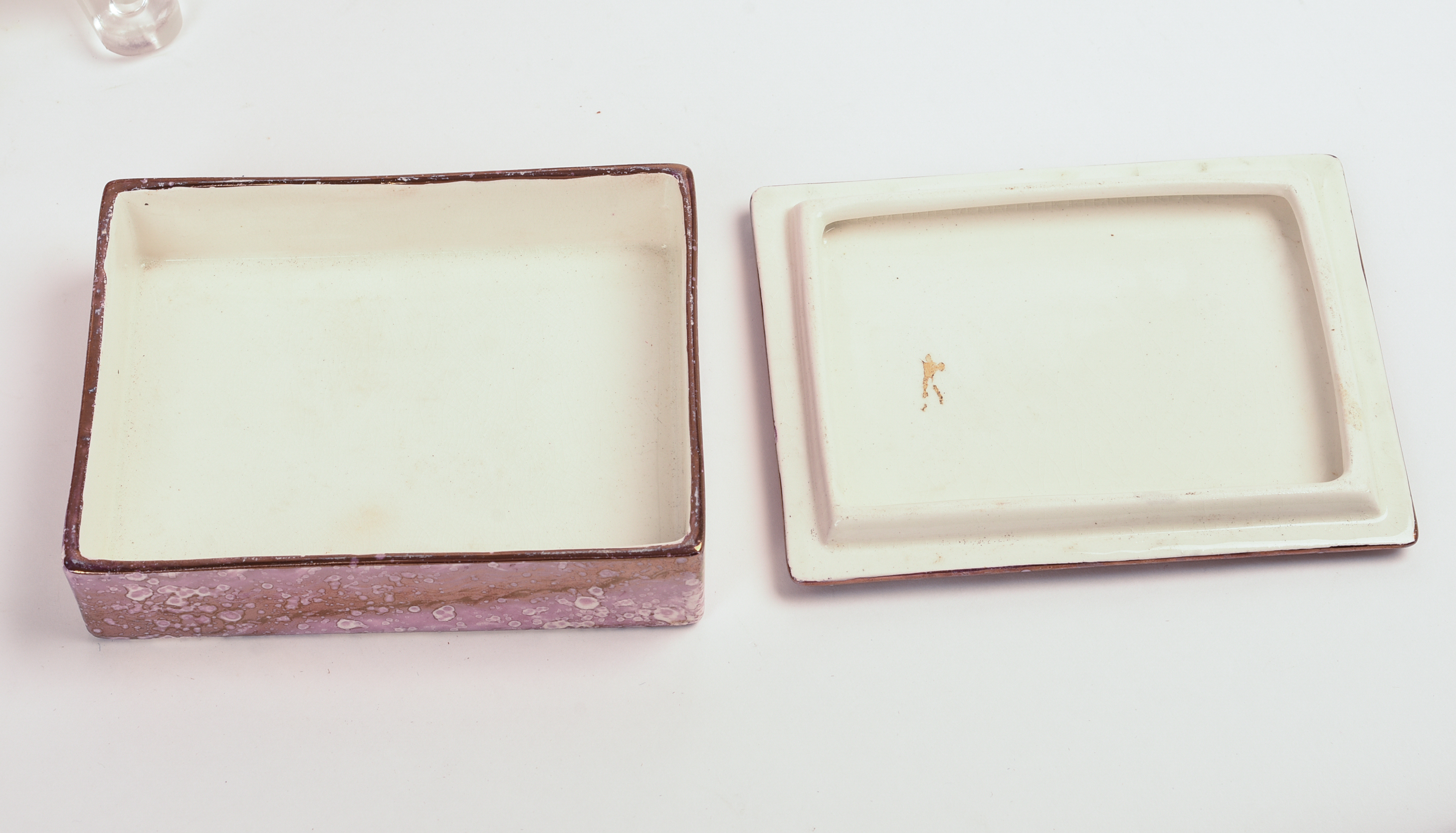 Seven Sunderland Pink Lustre Transfer Printed Wares.