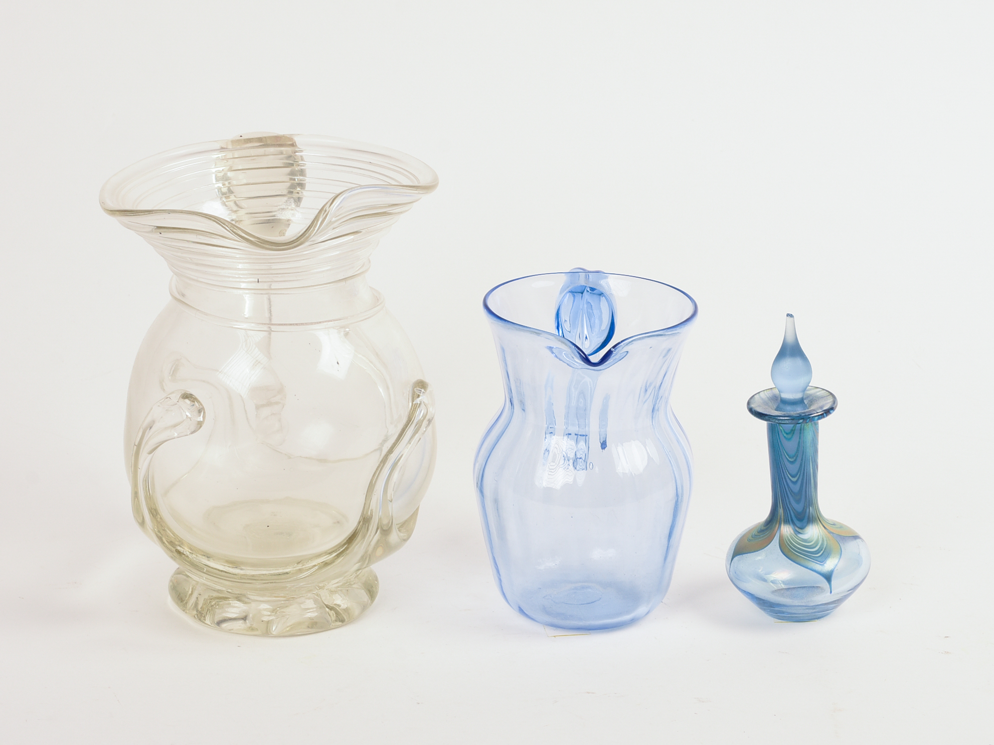 Three Blown Glass Pieces.