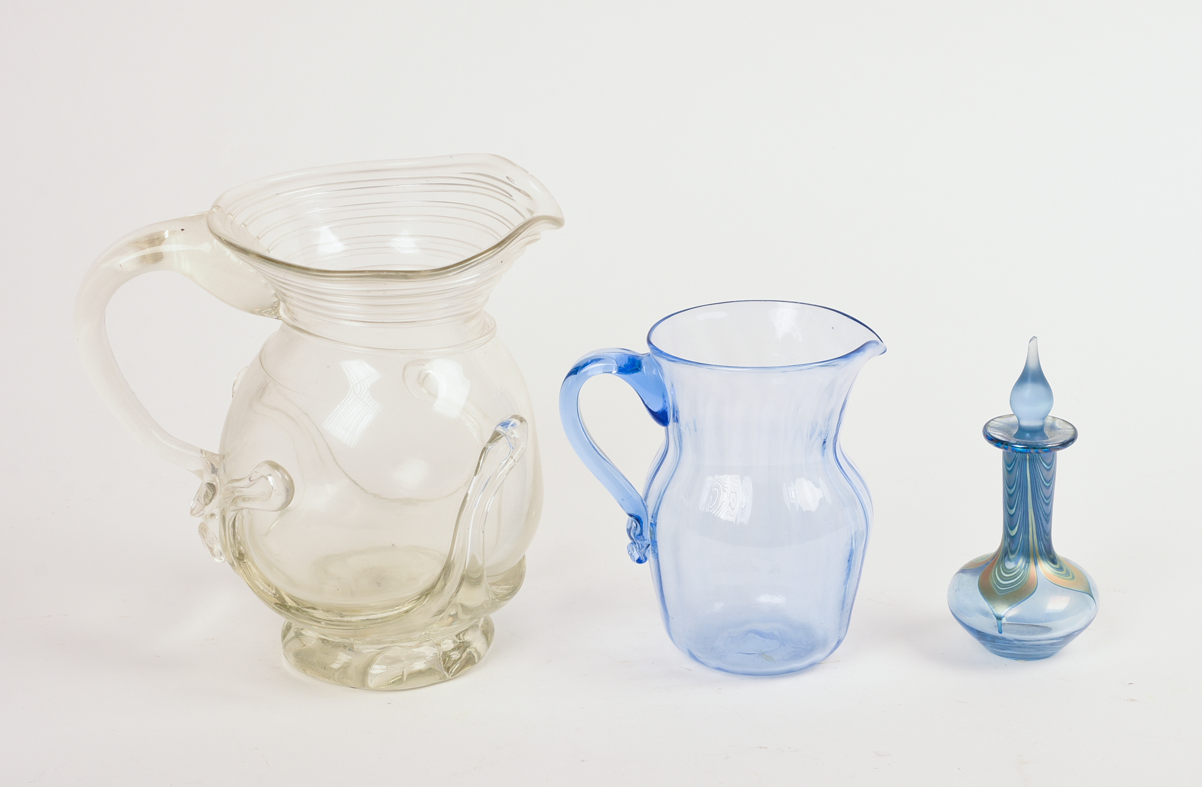 Three Blown Glass Pieces.