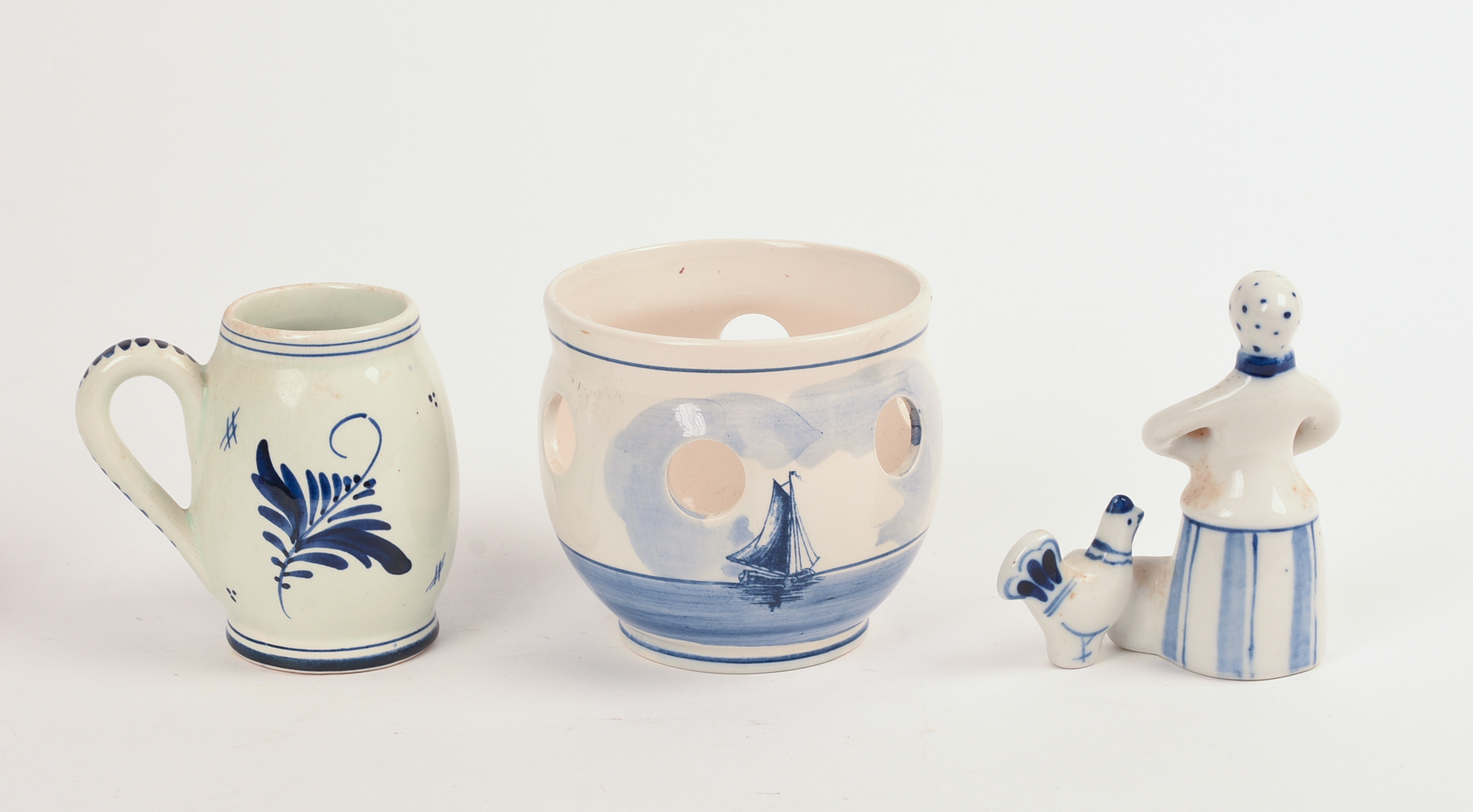 Four Dutch Delft Pieces.