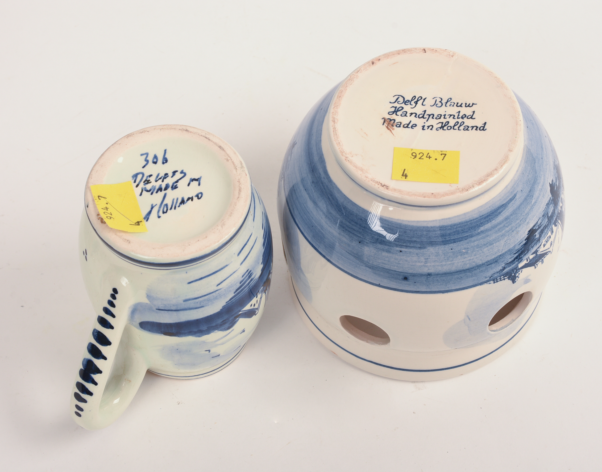 Four Dutch Delft Pieces.