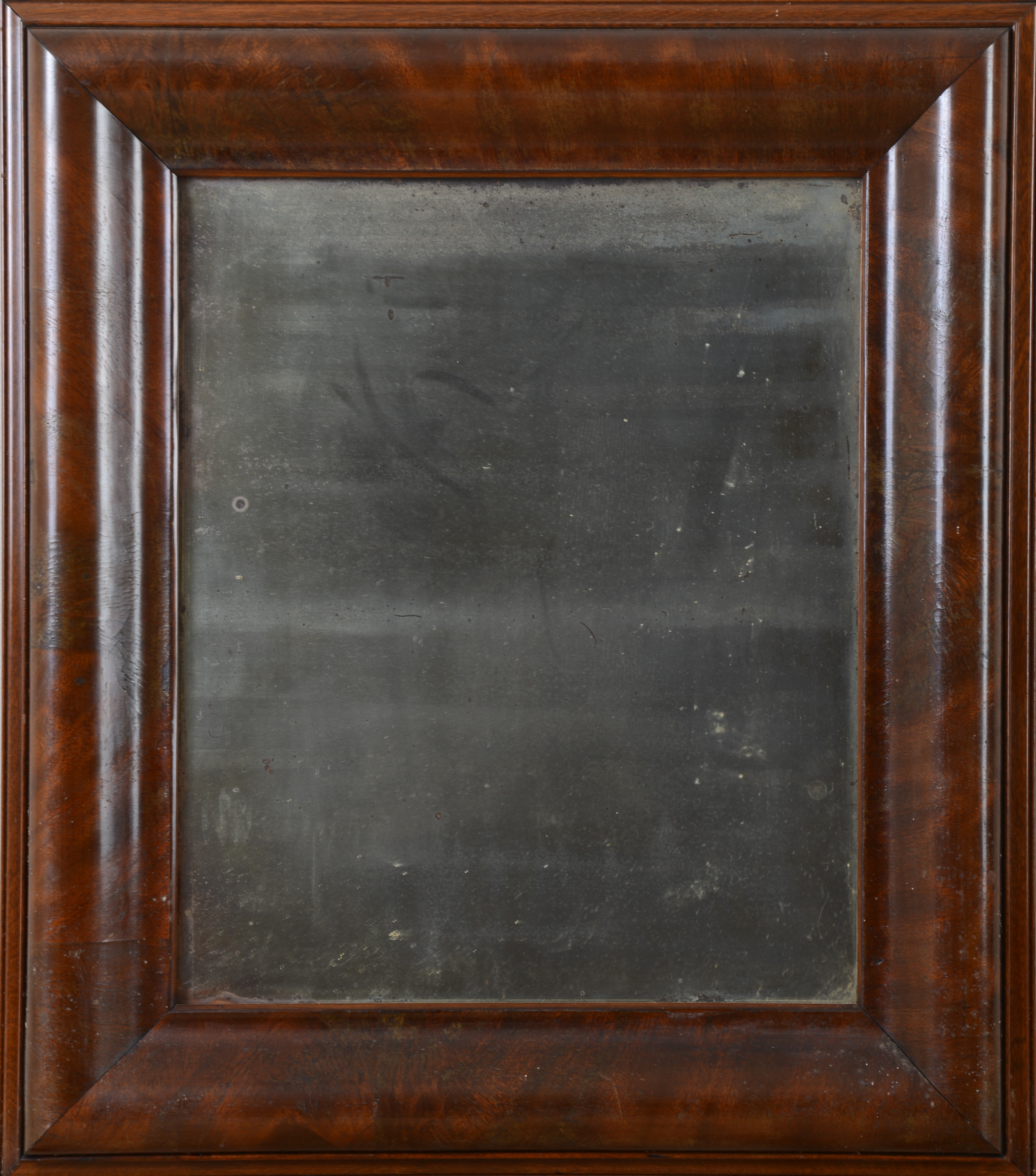 19th Century Mahogany Veneer Mirror.