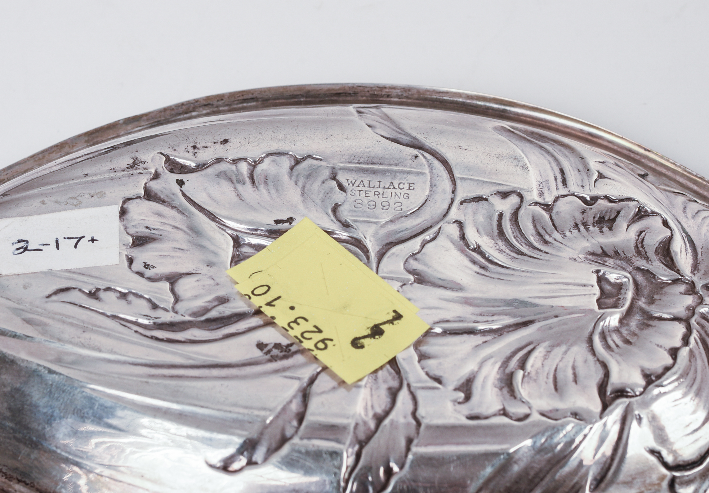 Two Art Nouvea Sterling Silver Trays.