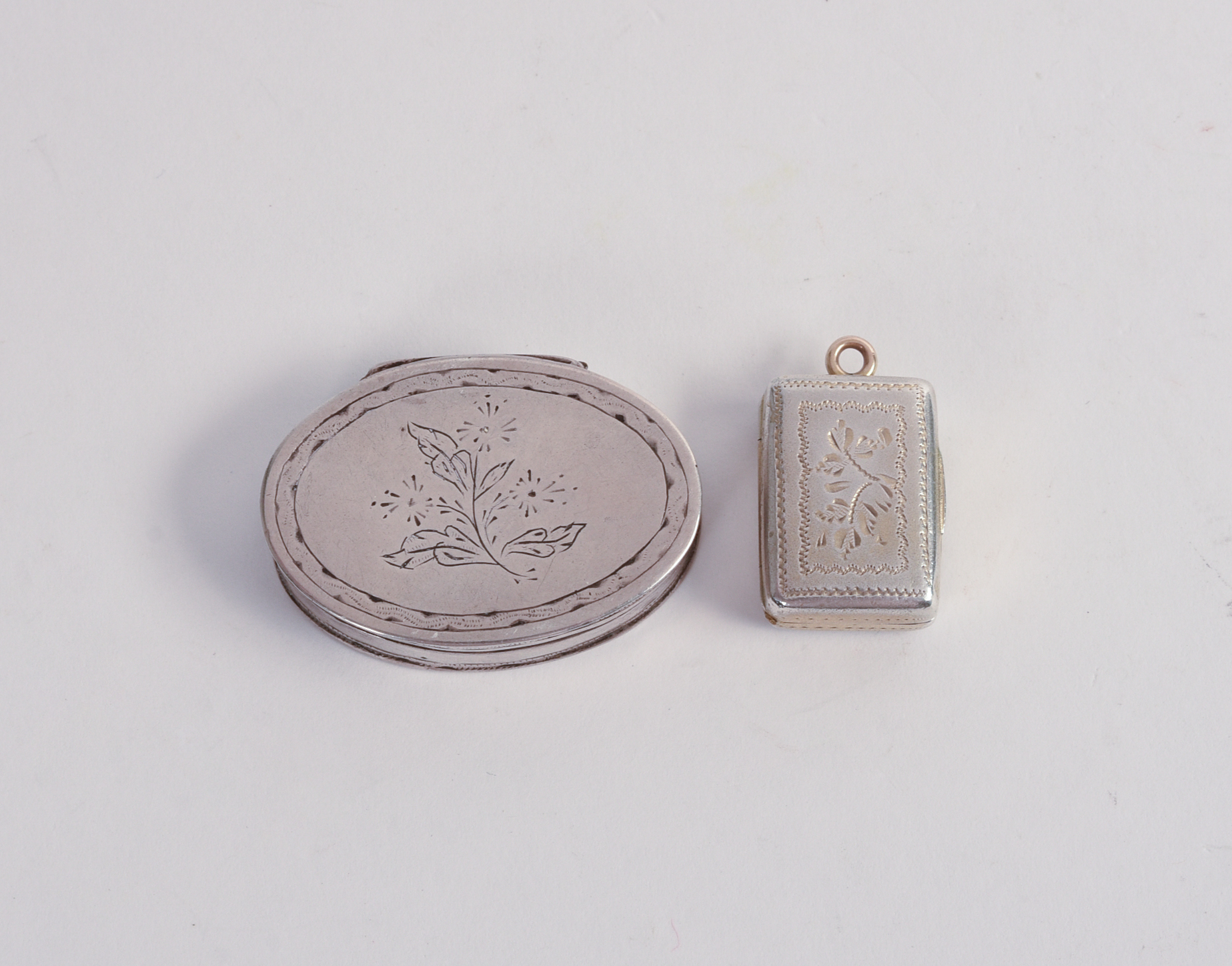 Two Sterling Silver Vinagrettes.