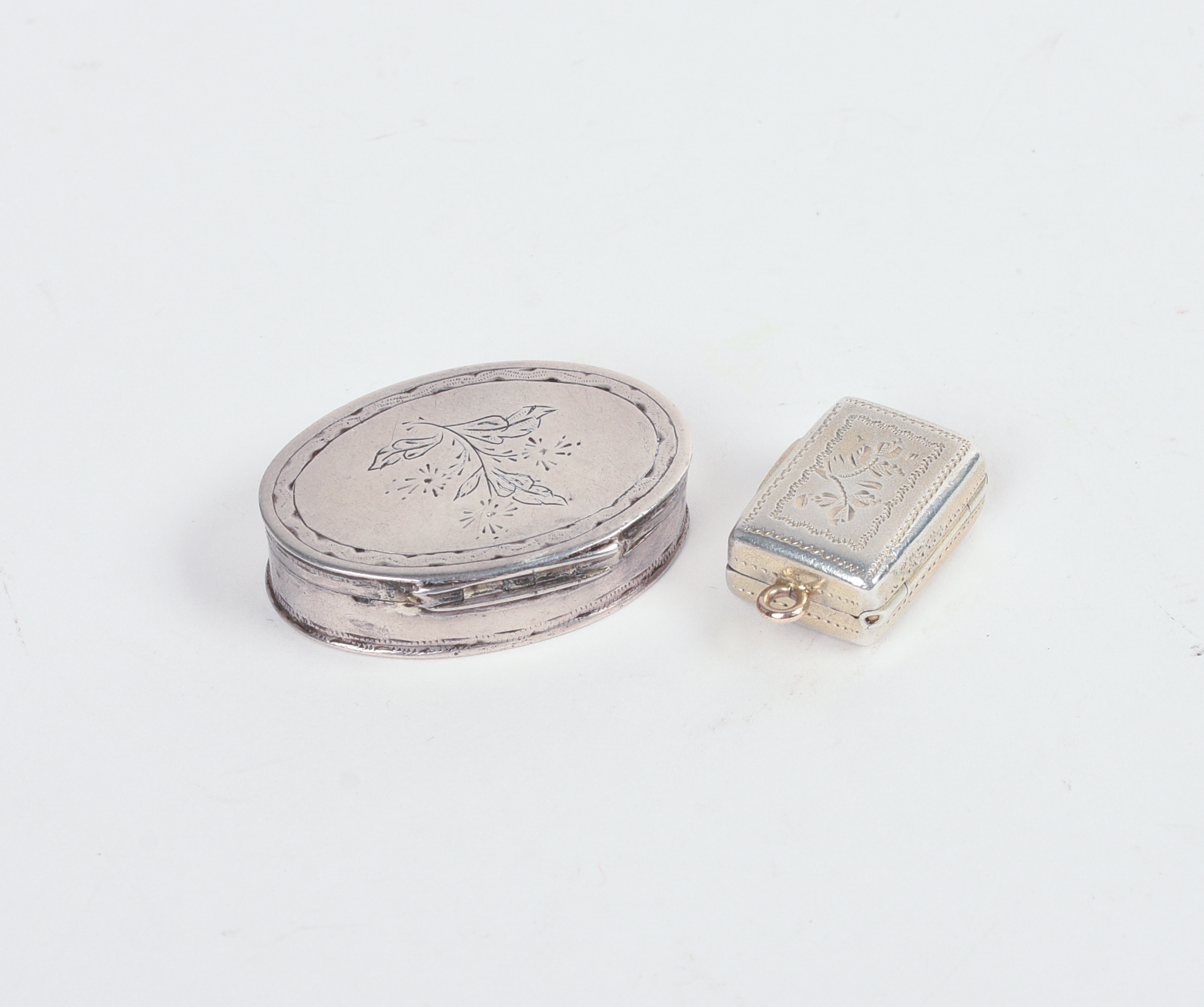 Two Sterling Silver Vinagrettes.