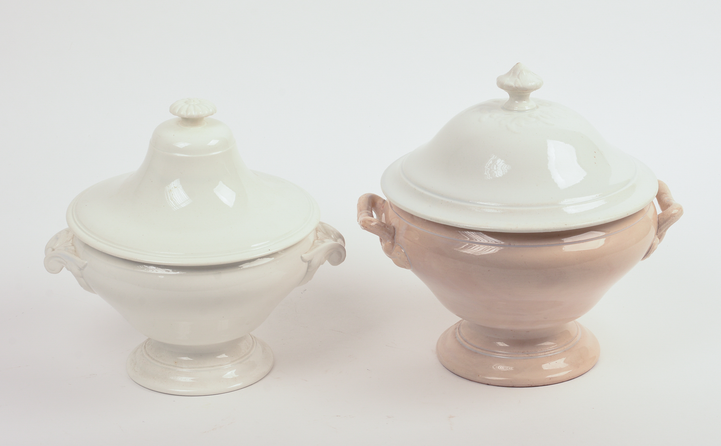 Two French Porcelain Soup Tureens.