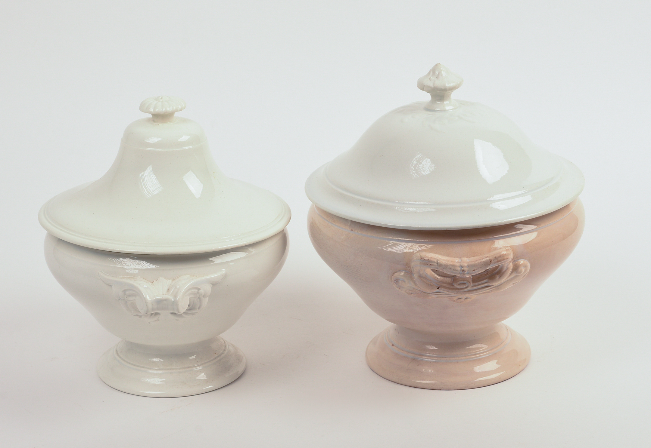 Two French Porcelain Soup Tureens.