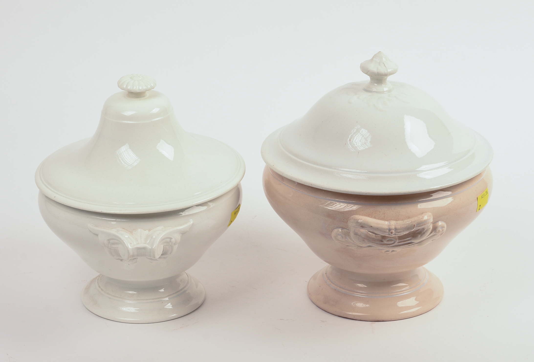 Two French Porcelain Soup Tureens.