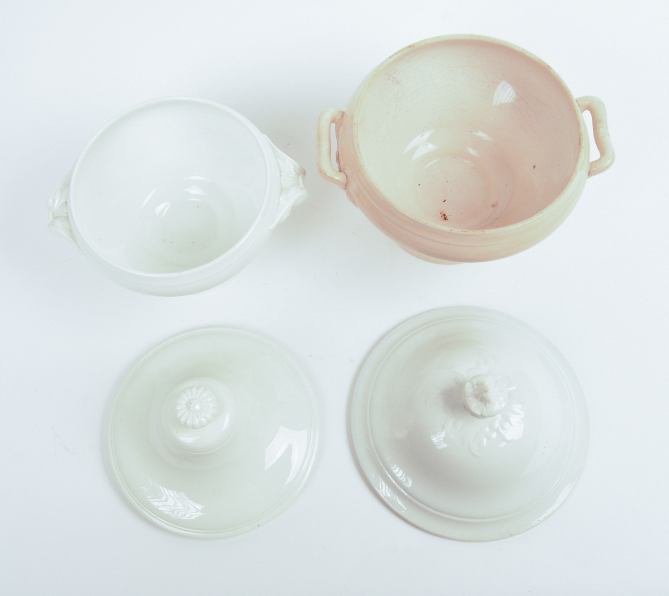 Two French Porcelain Soup Tureens.