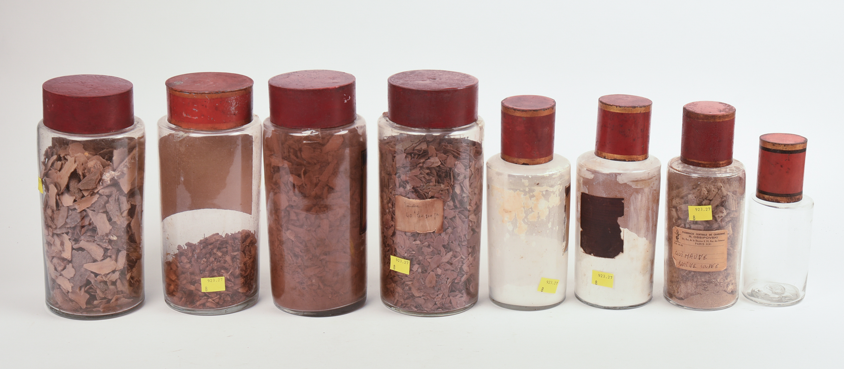 Eight Antique Apothecary Jars.
