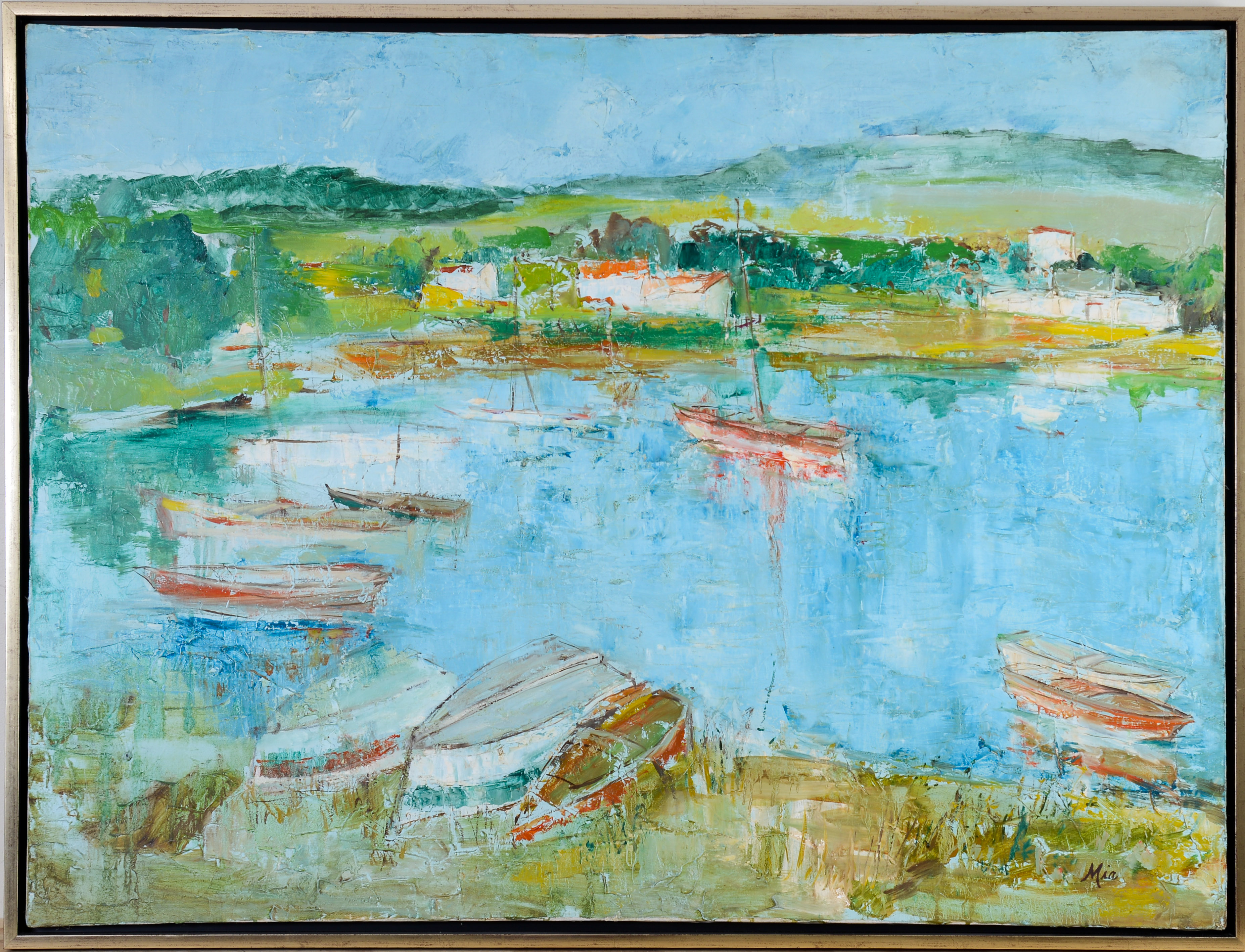 Large European Impressionist Scene With Dorys.
