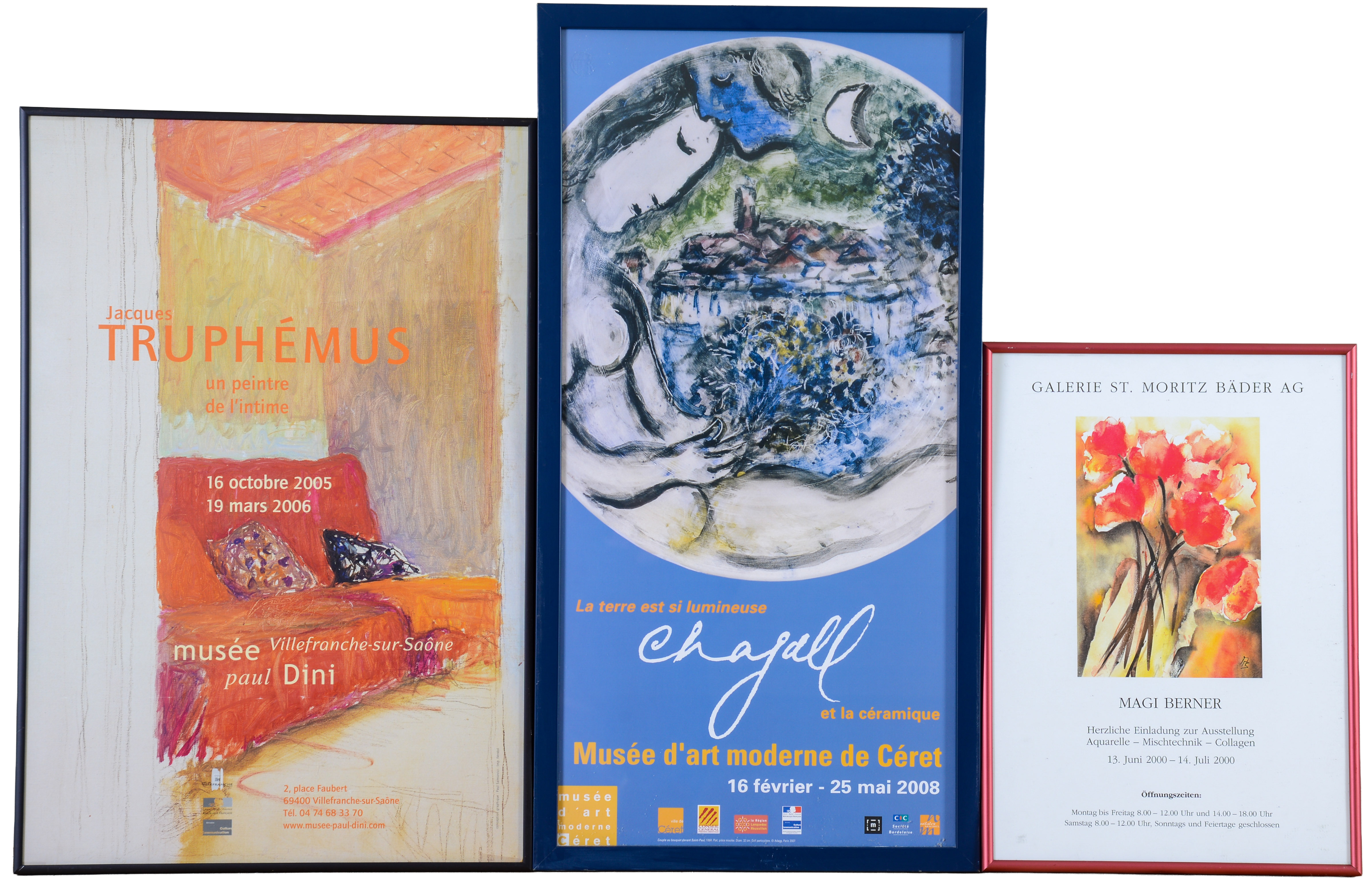 Three French Exhibition Posters.