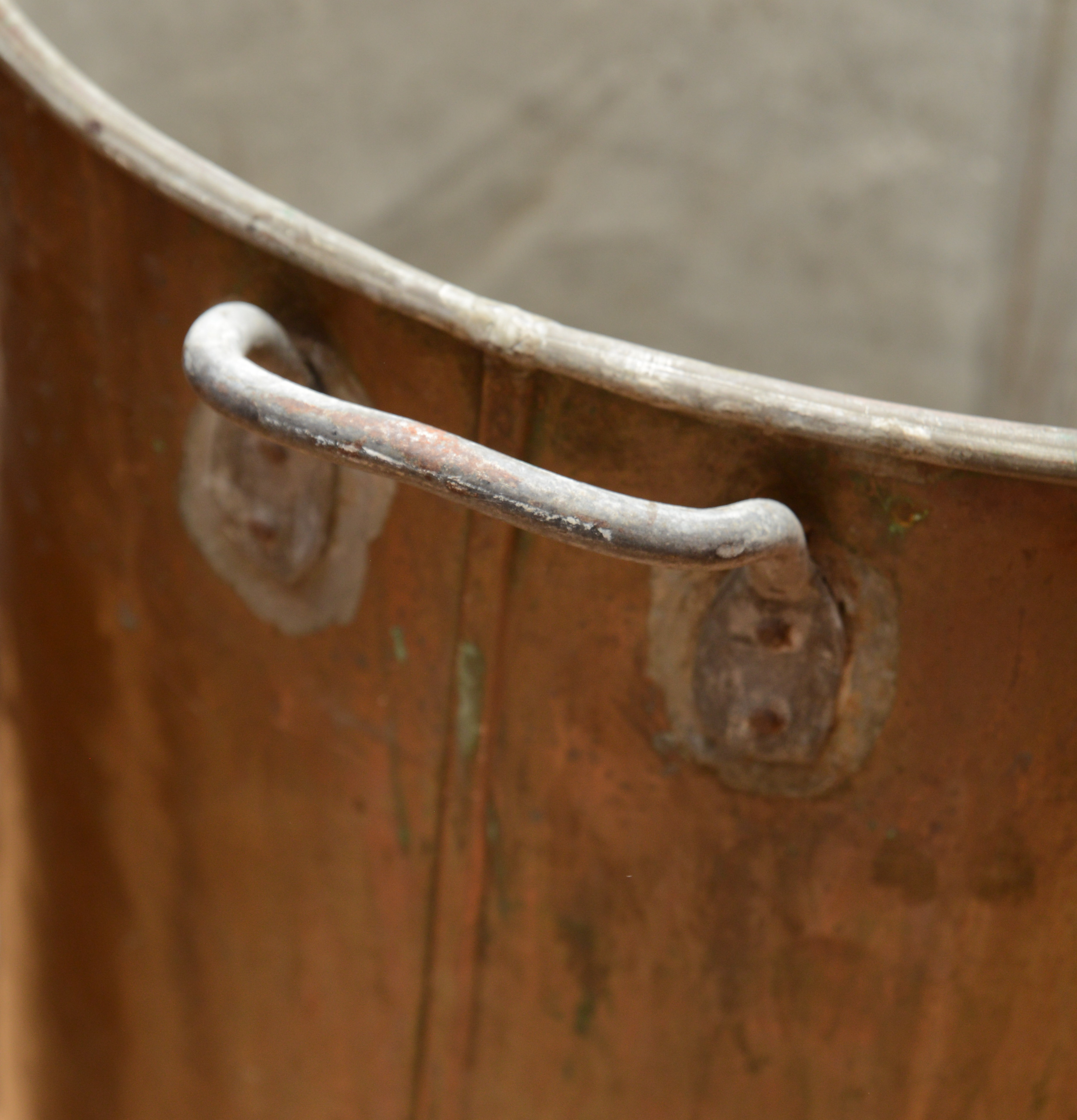 Pair of Large Continental Copper Vessels.