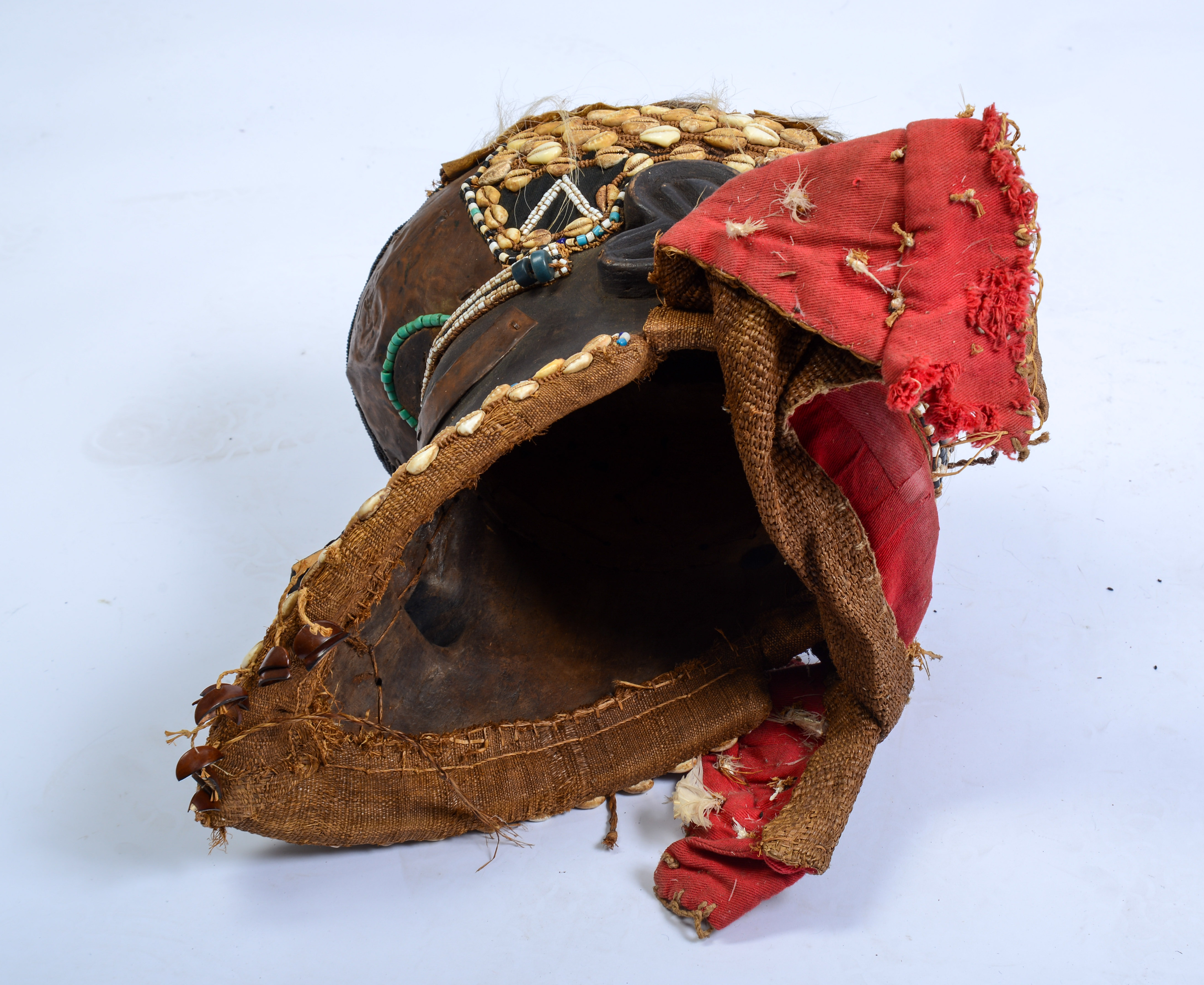 African Tribal Mask With Shells.