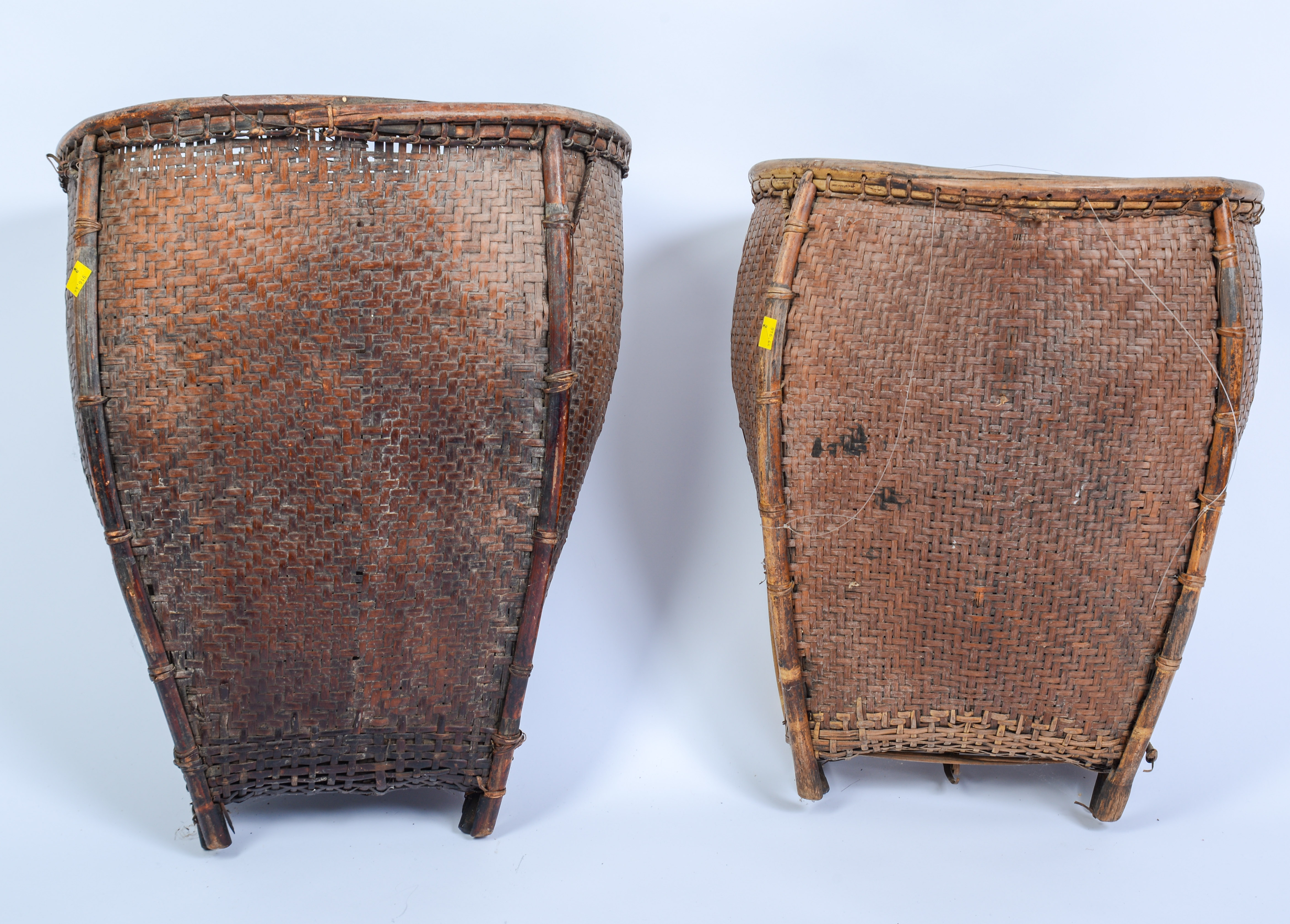 Pair of African Woven Baskets.