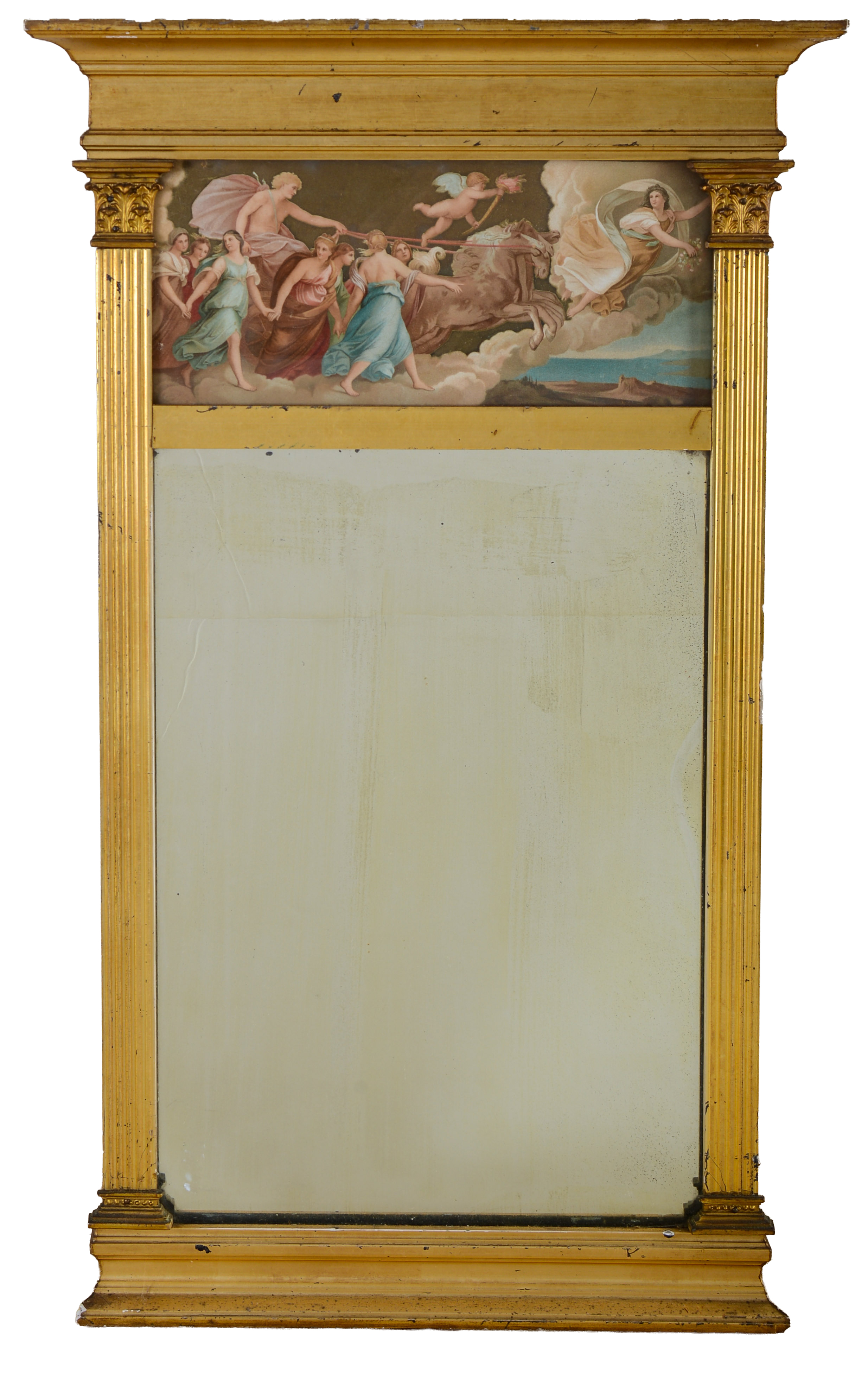 Federal Mirror With Panel After Gudio Reni.