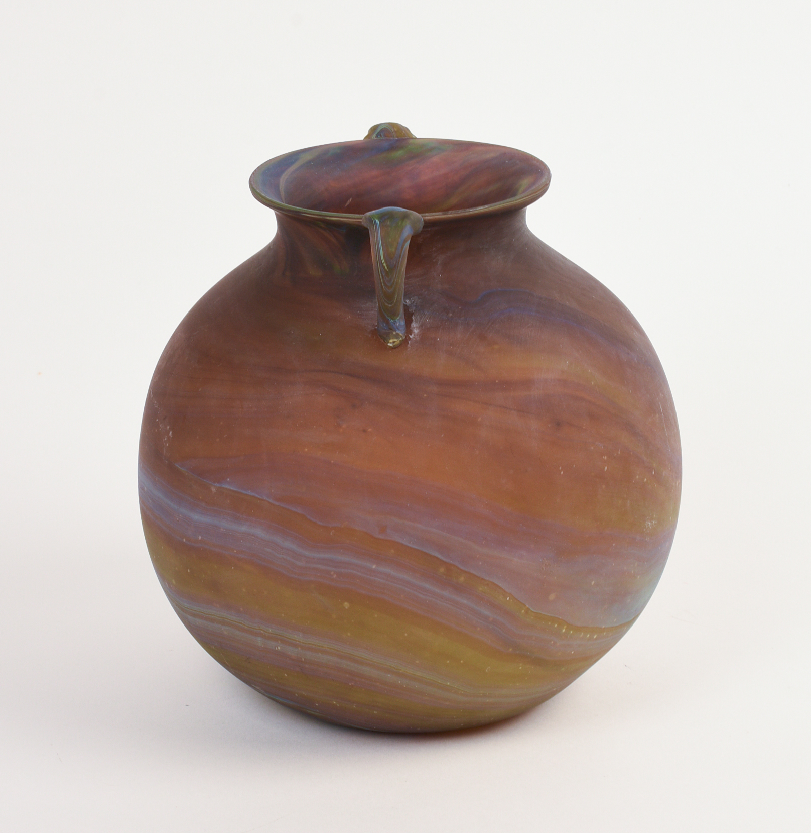 Handblown Phoenician Art Glass Vase.