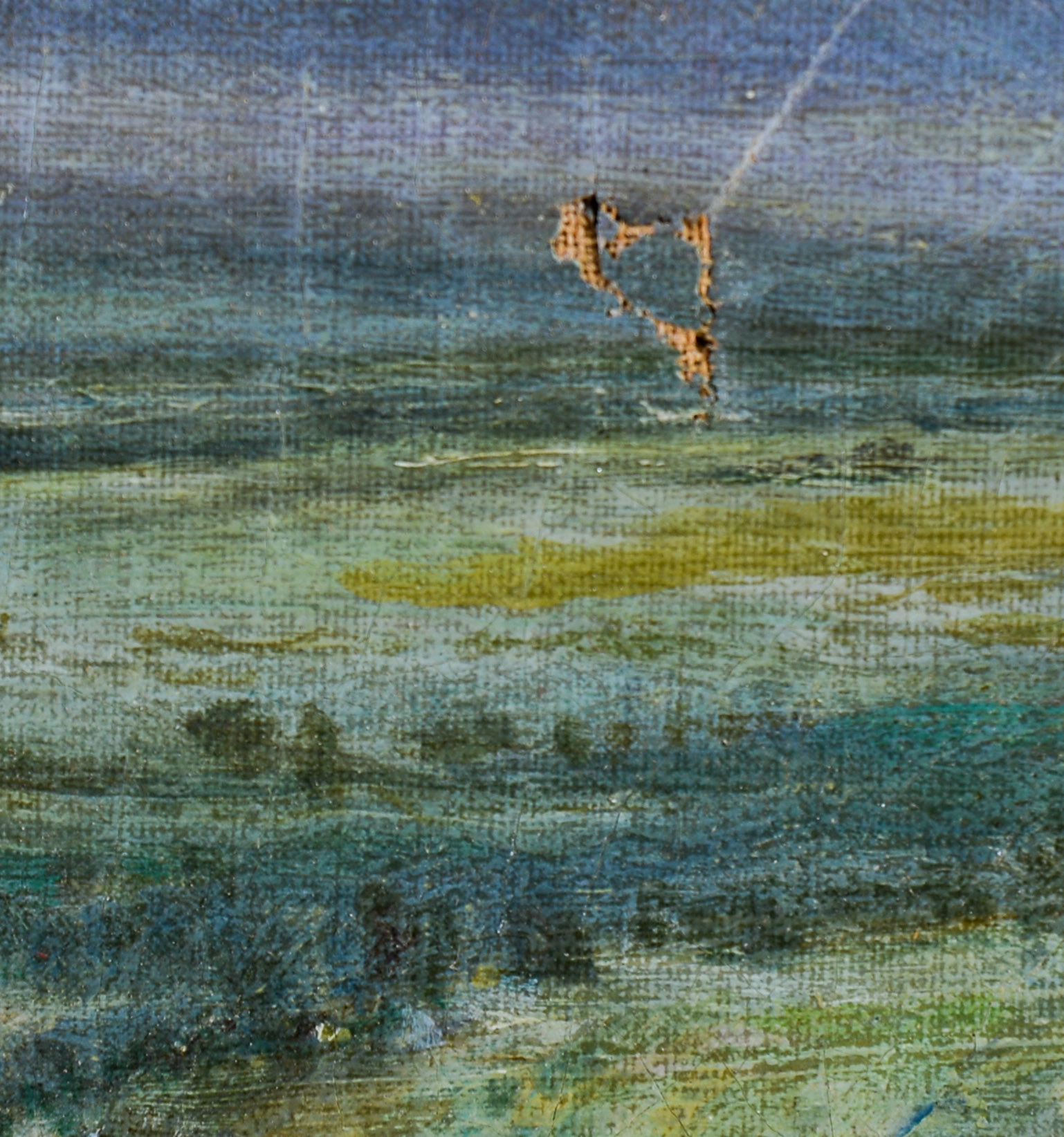 Painting of Vaduz, Lichtenstein.