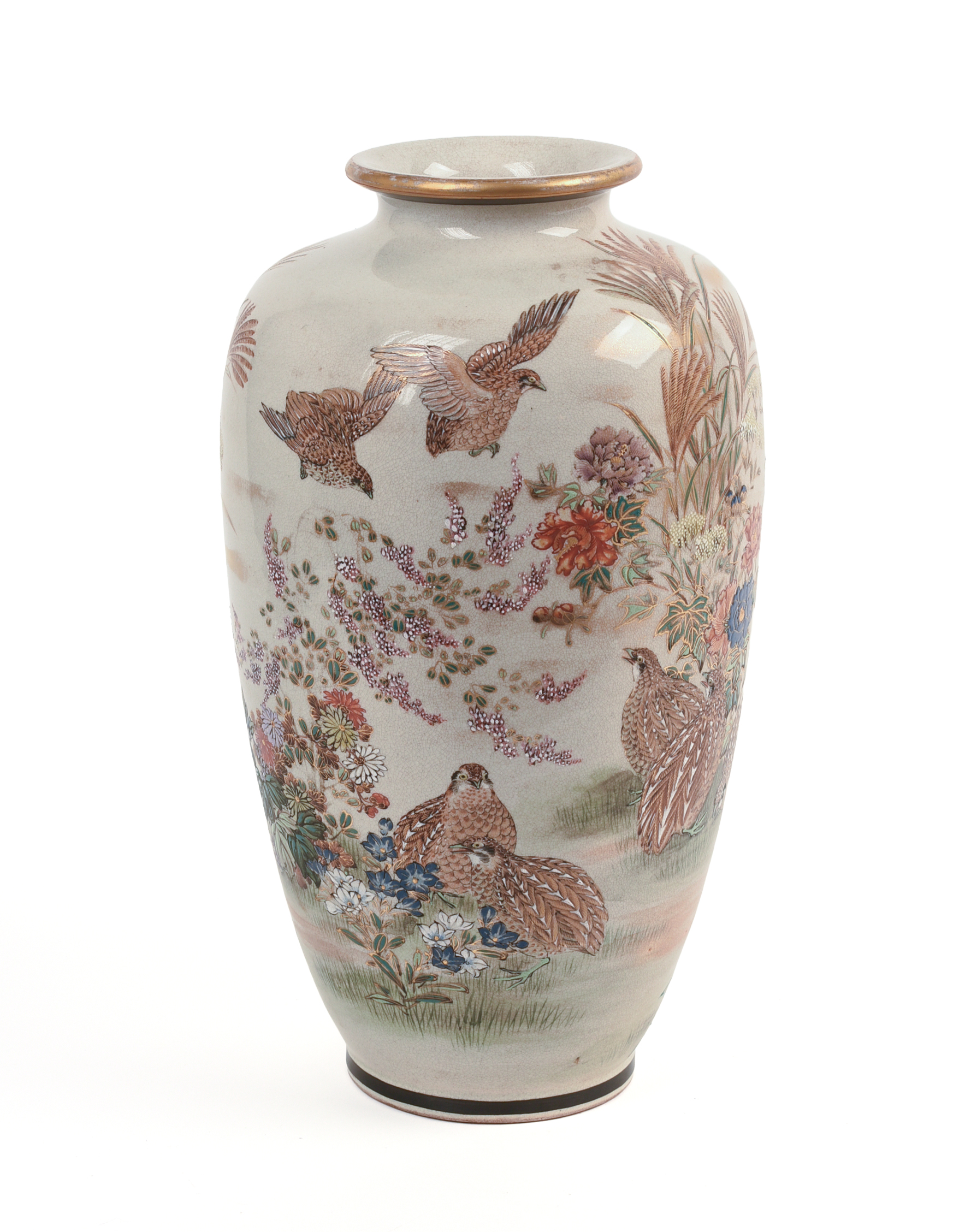 Large Japanese Satsuma Vase.