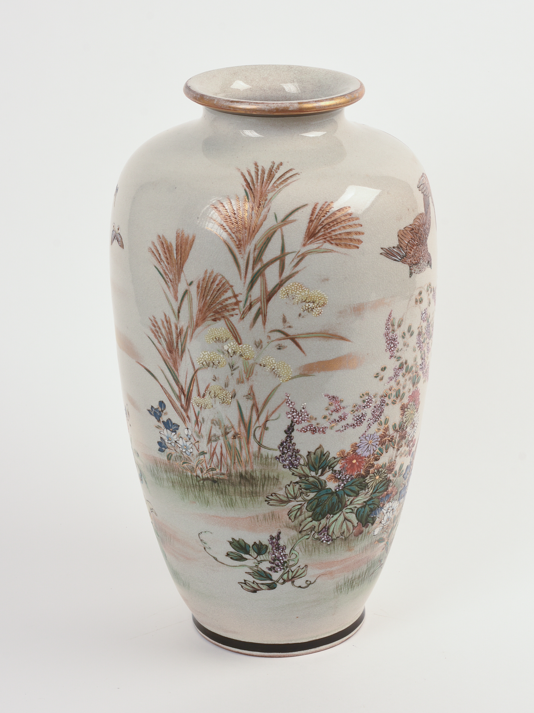 Large Japanese Satsuma Vase.