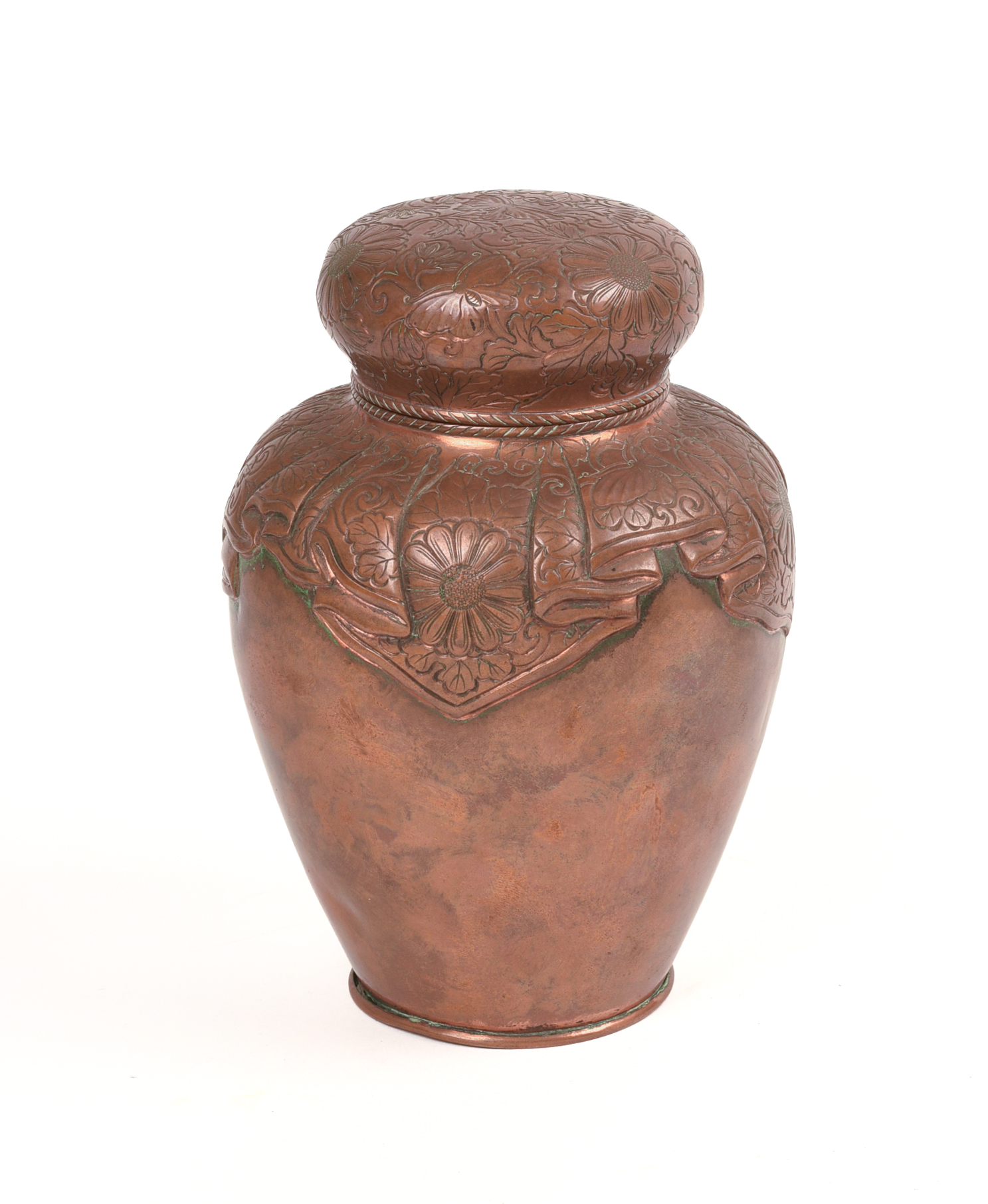 Japanese Copper Tea Caddy.