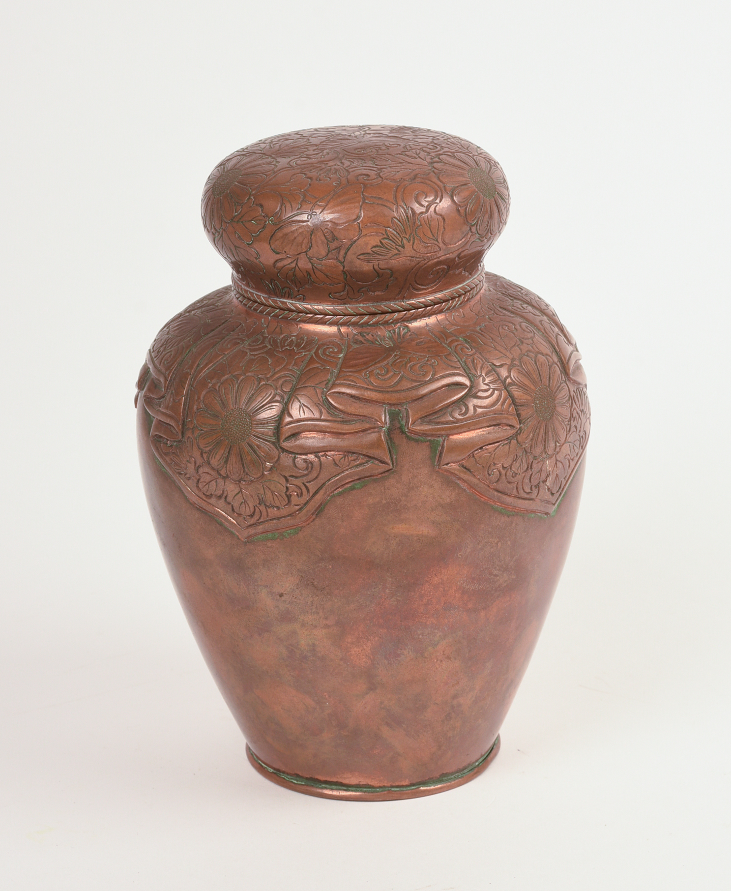 Japanese Copper Tea Caddy.