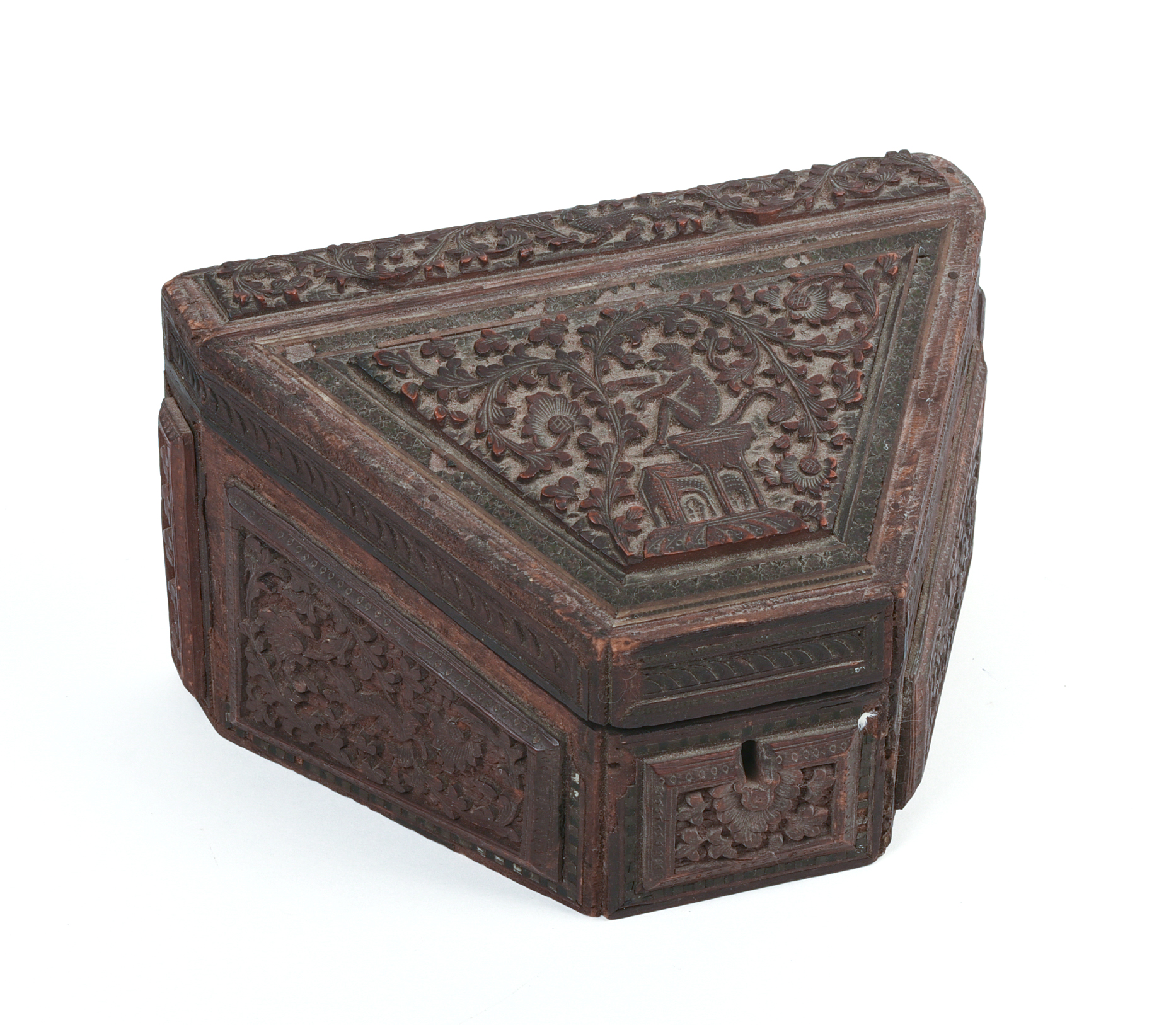 Carved Indian Sandalwood Box