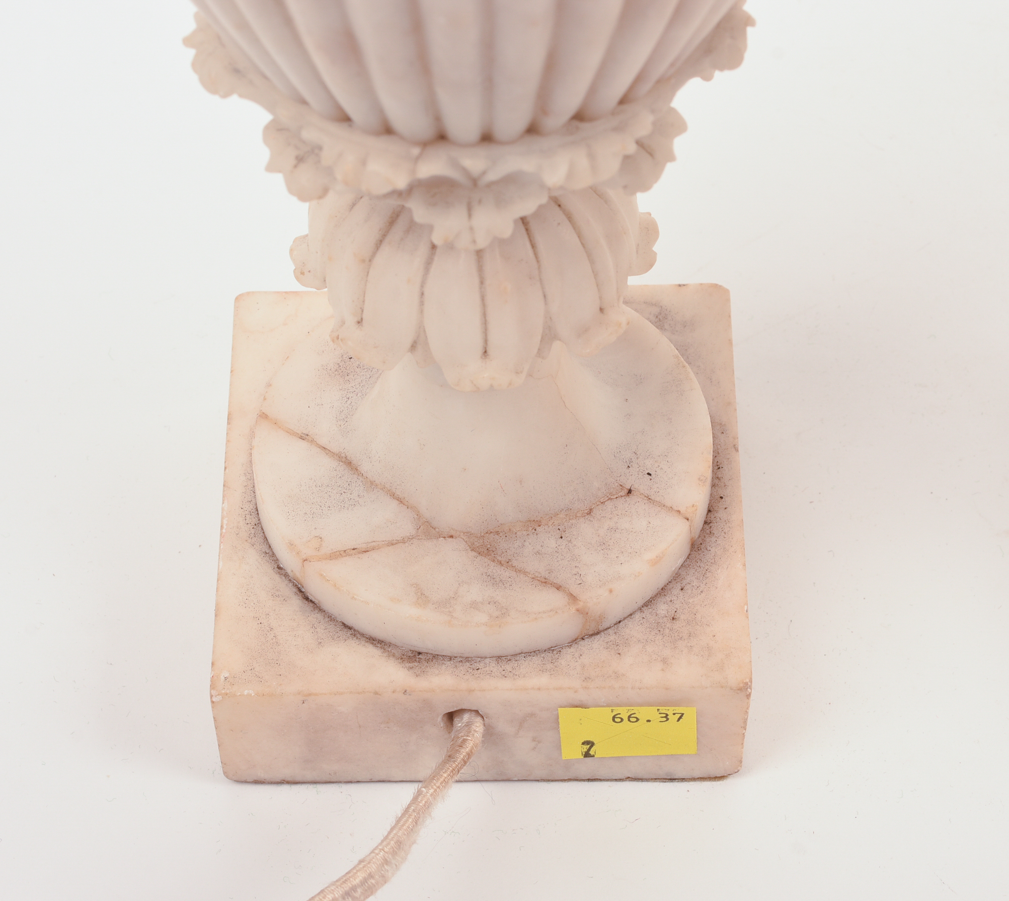 Pair of Fine Carved Italian Alabaster Lamps