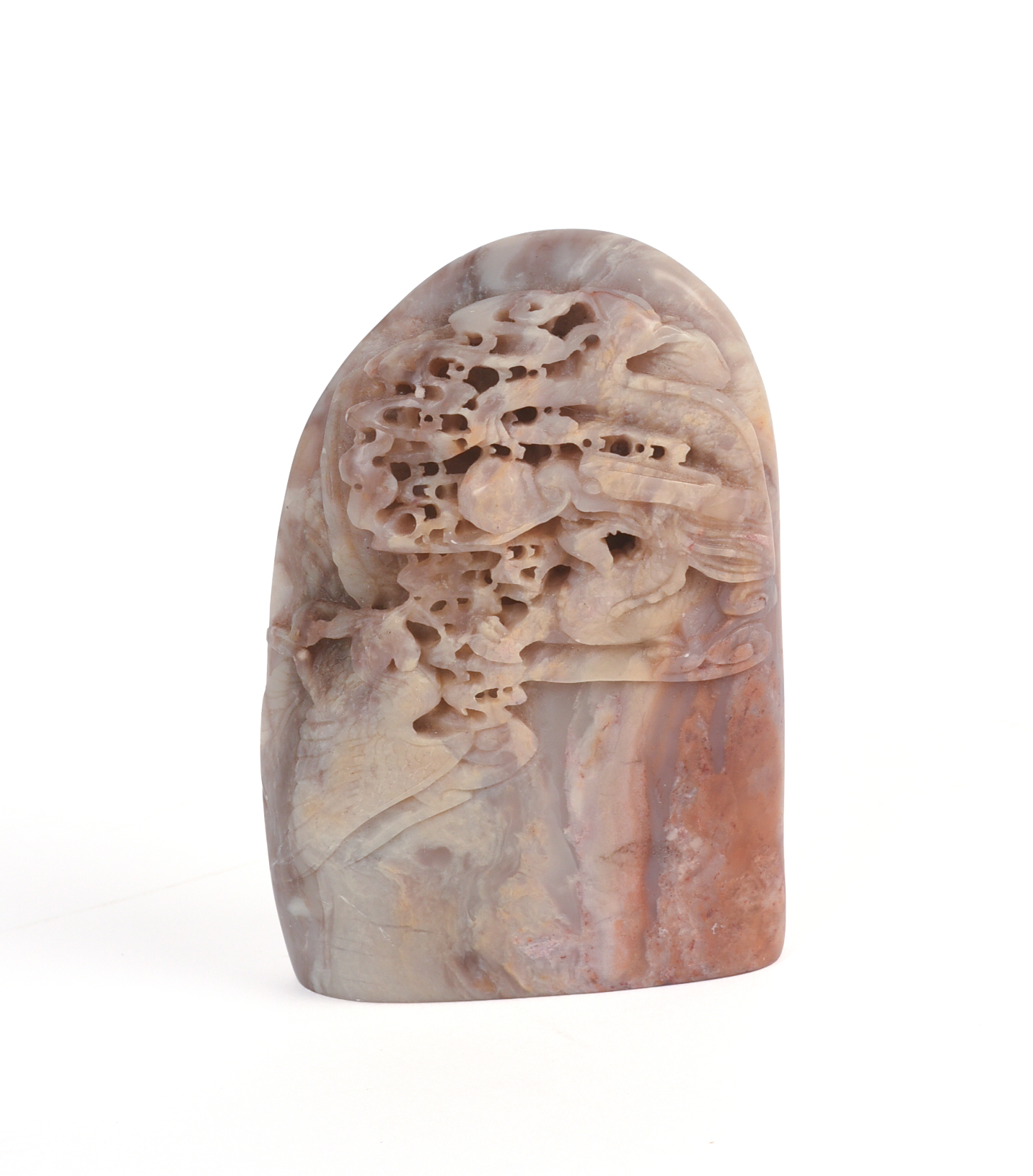 Chinese Soapstone Mountain Carving