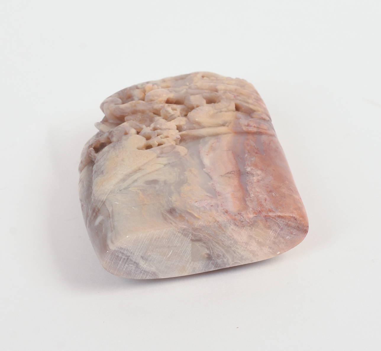 Chinese Soapstone Mountain Carving