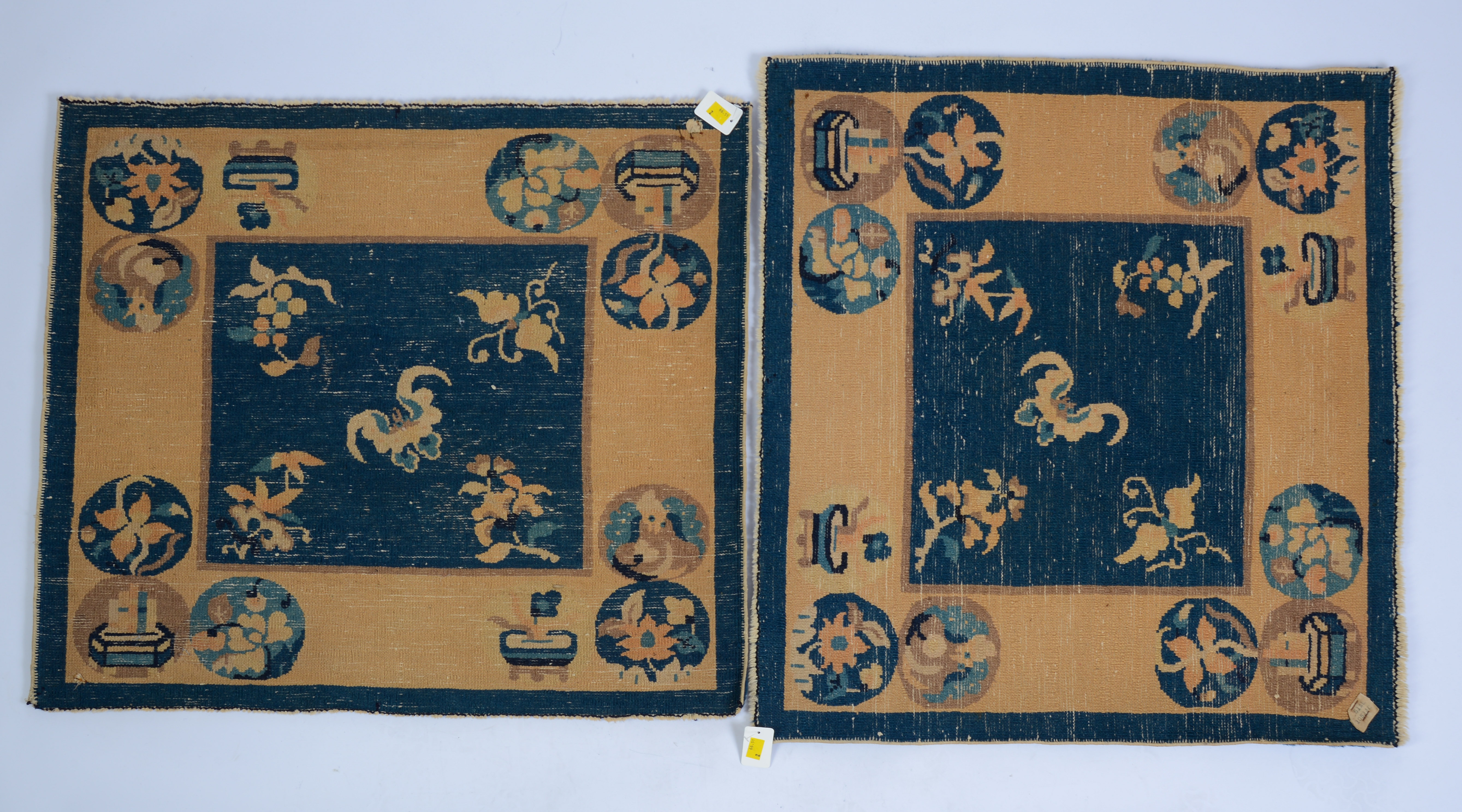 Pair of Chinese Wool Mats