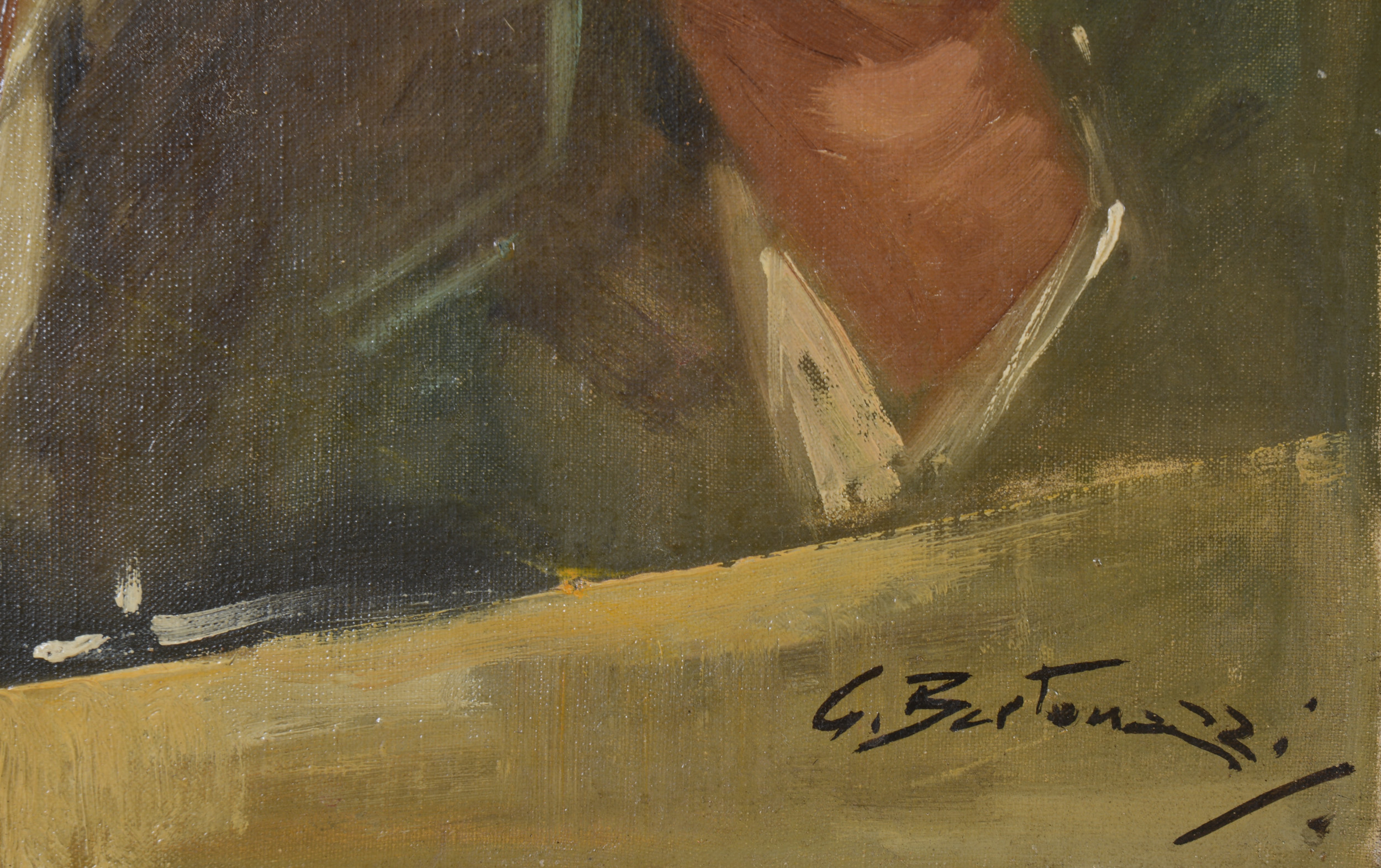 Portrait of a Young Boy, signed Bartonazzi