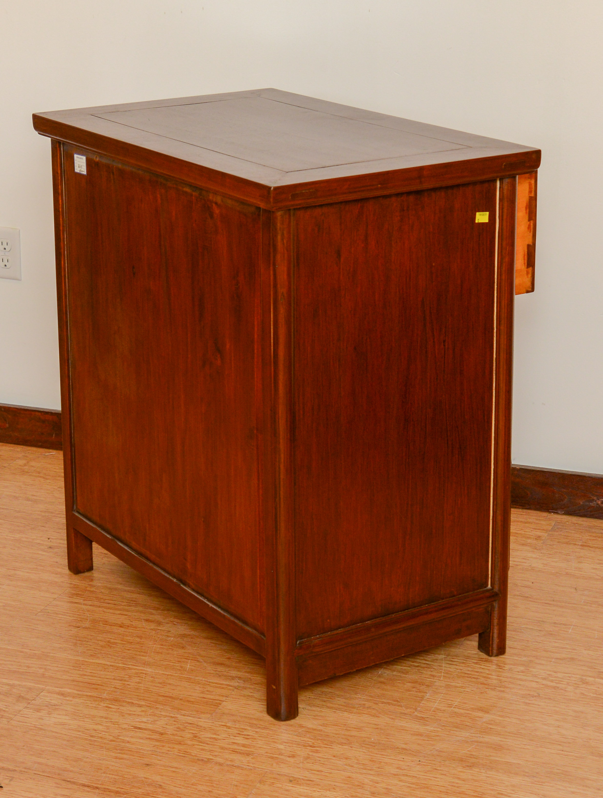 Contemporary Four Drawer Hardwood Chest.