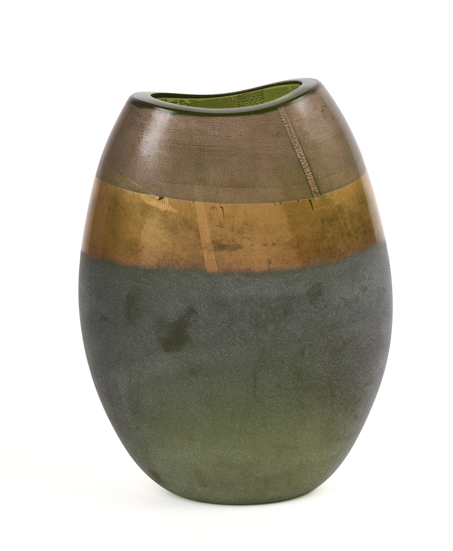 Vetreria Bisanzio Murano Glass Vase.