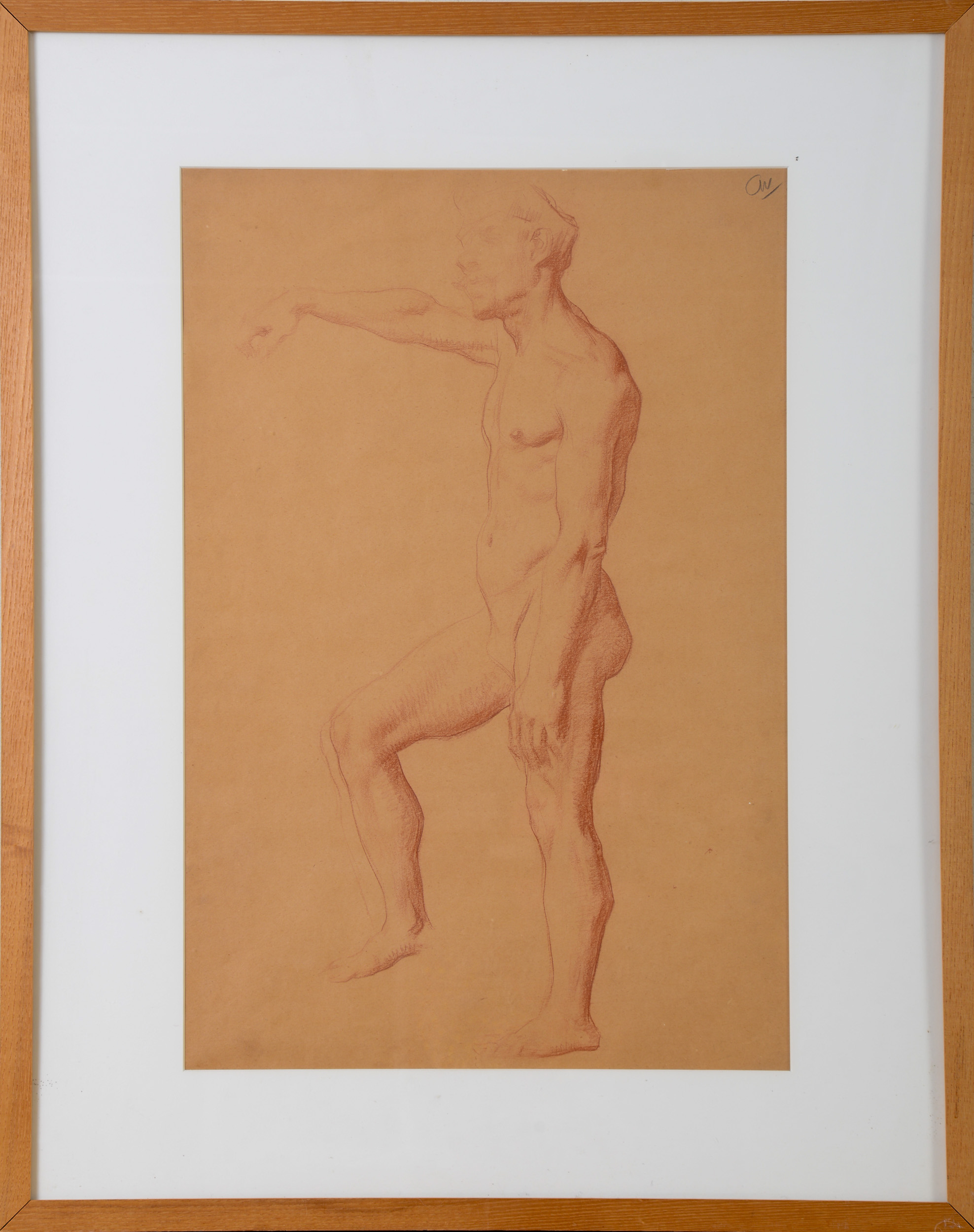 Figure Drawing of a Nude Man.