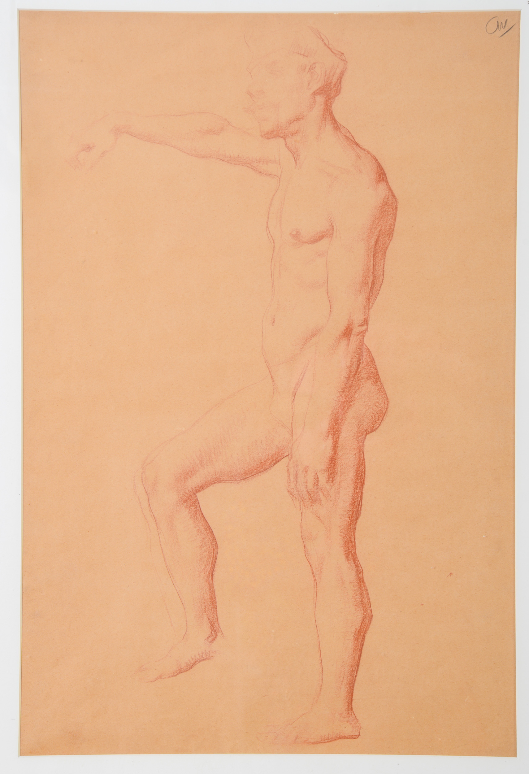 Figure Drawing of a Nude Man.