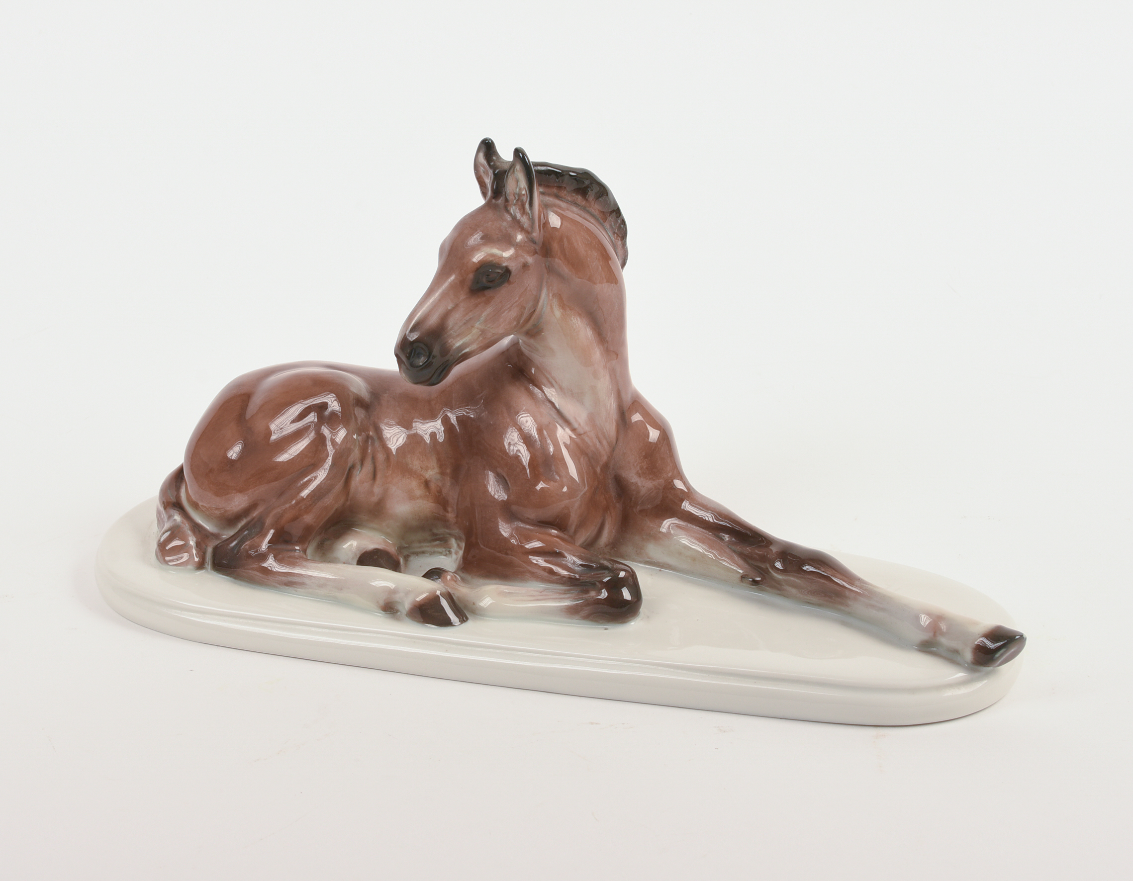 Albert Hussman For Rosenthal Reclining Foal Figurine.