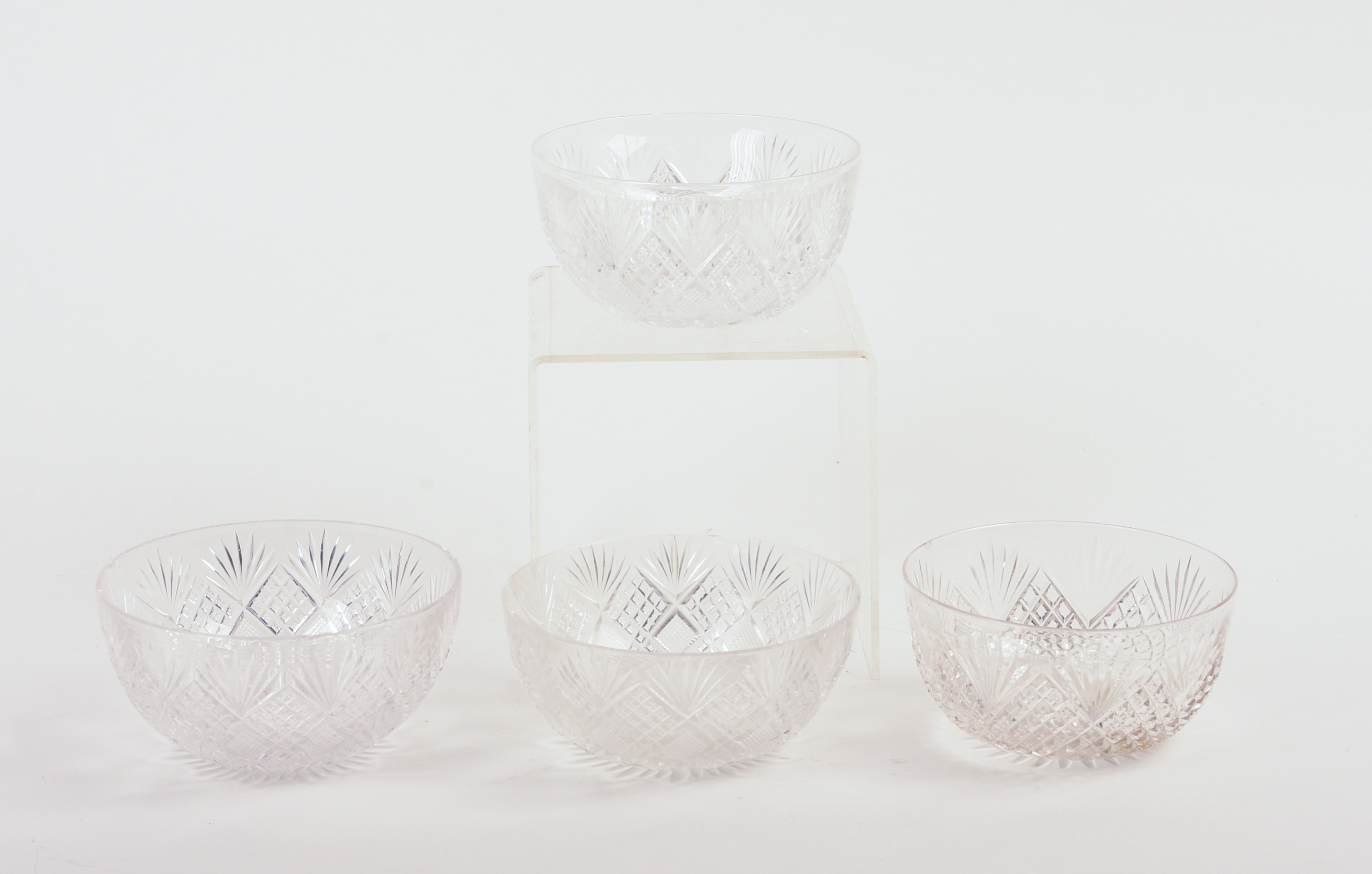 Four Crystal Bowls.