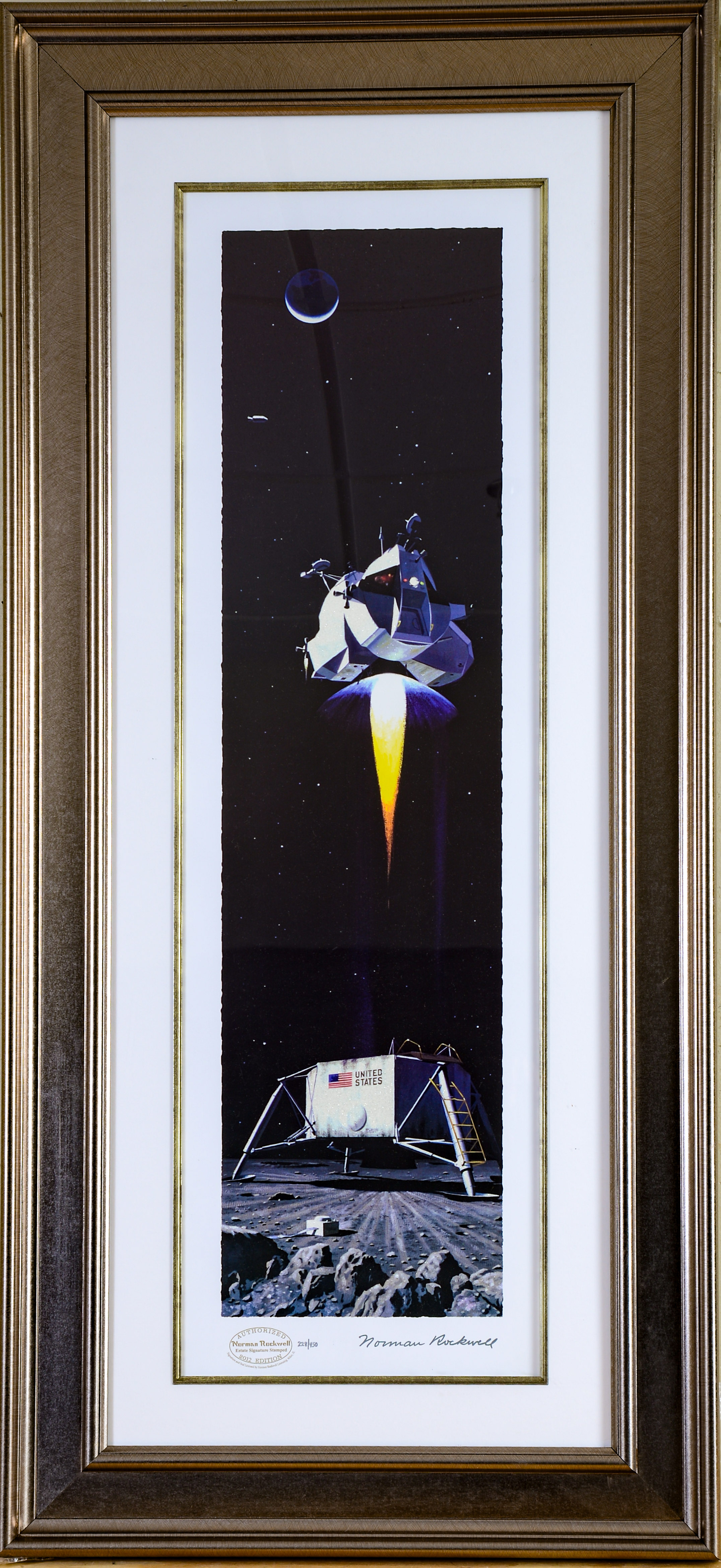 NORMAN ROCKWELL. LIFTOFF FROM THE MOON, 2012.