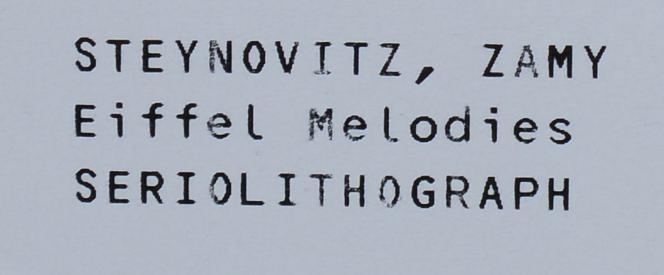 ZAMY STEYNOVITZ. EIFFEL MELODIES, 2005.