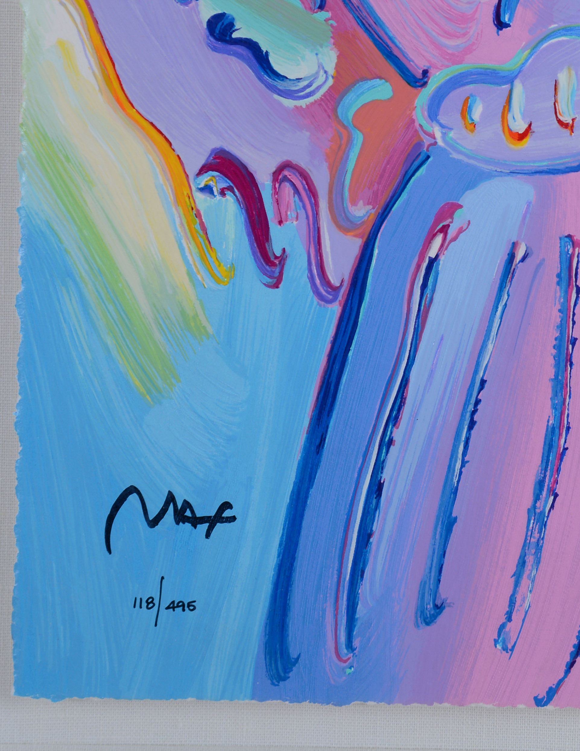 PETER MAX. ANGEL WITH HEART, 2017.