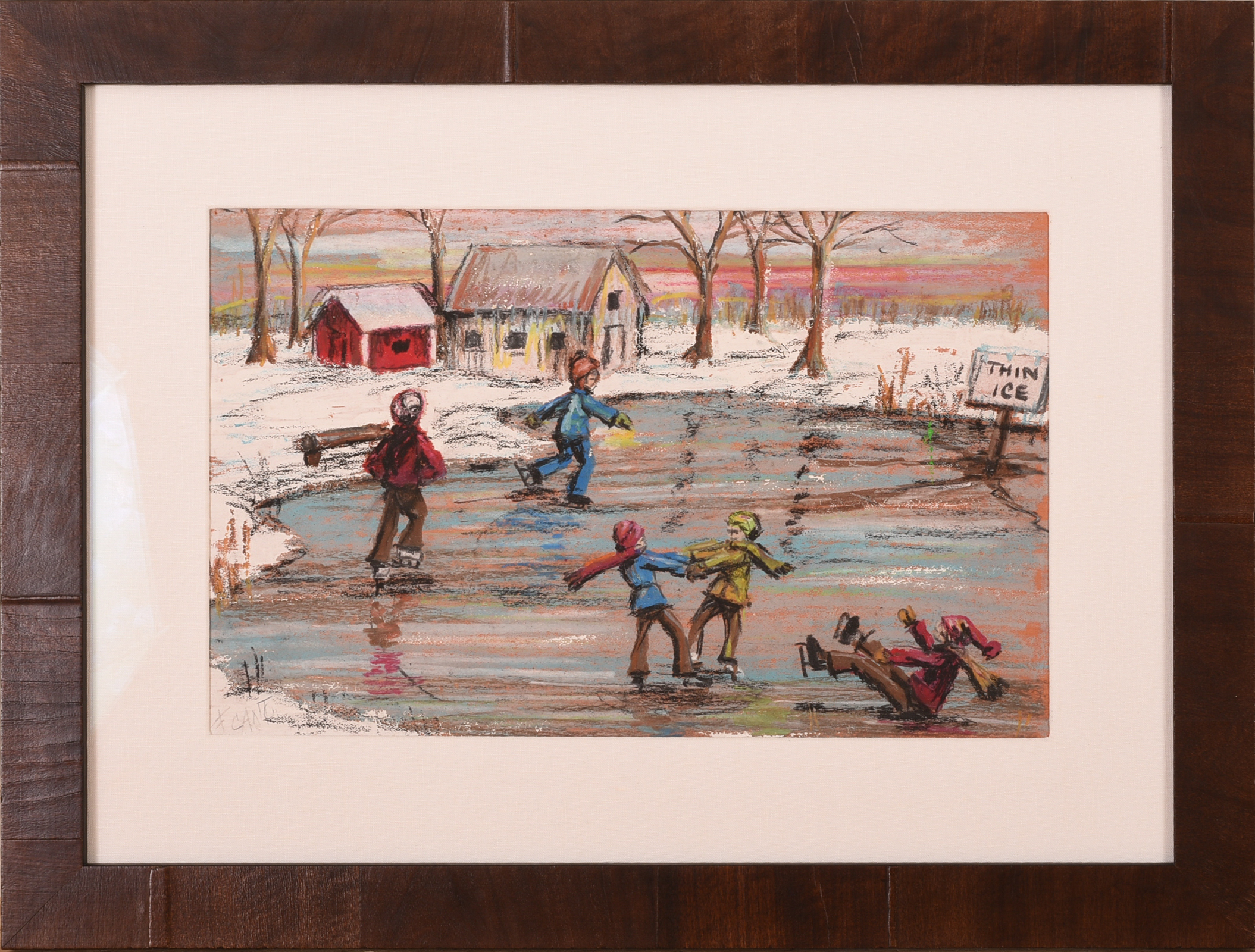 ICE SKATING ON THIN ICE.